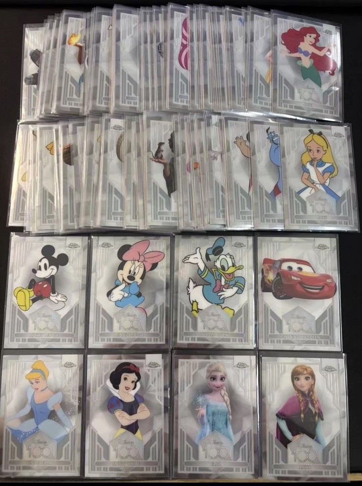 2023 Topps Chrome Disney 100 Base Set Complete Full Set 1-100 Mickey Mouse