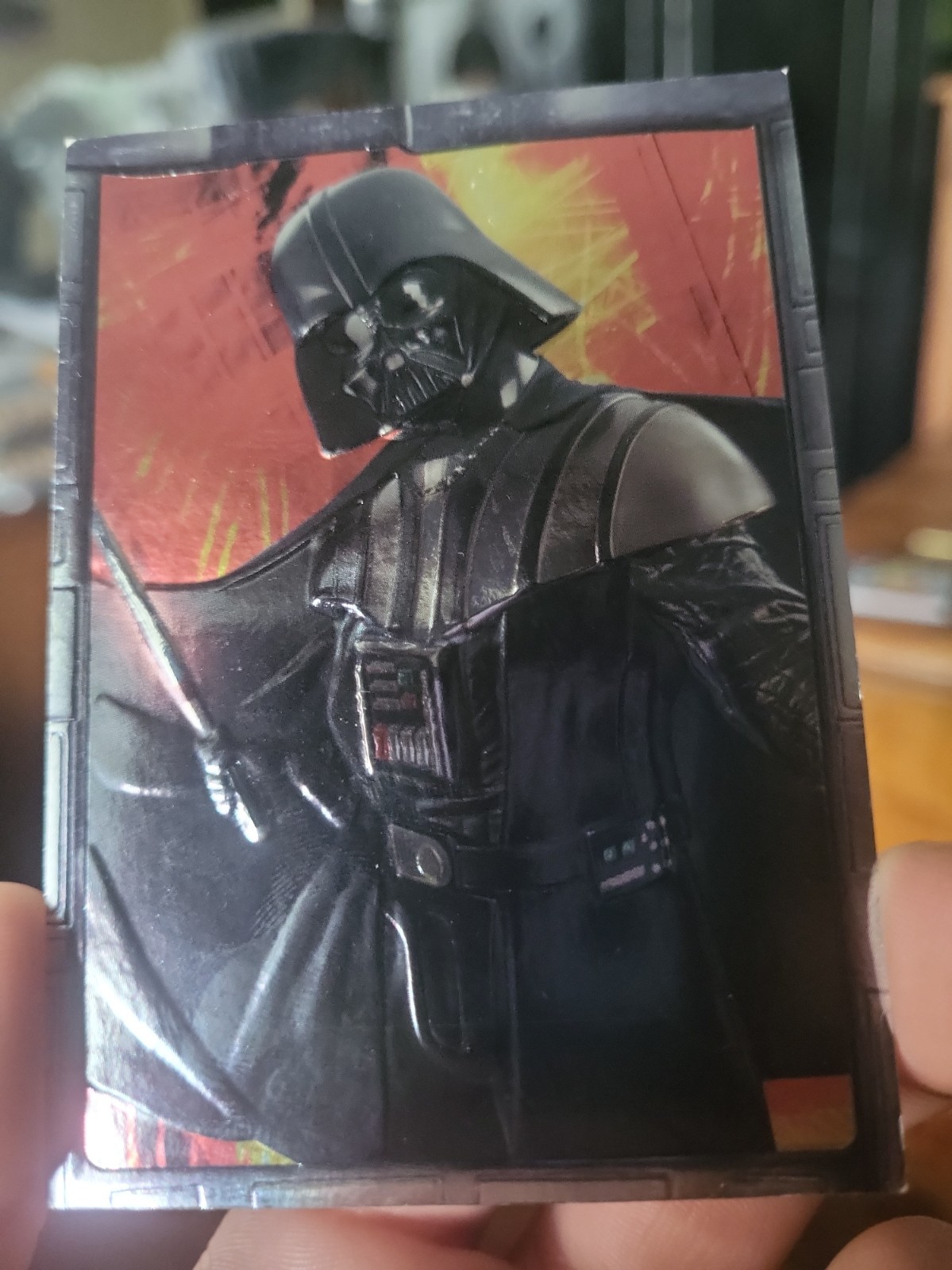 Topps Star Wars Revenge of the Sith Embossed Foil Insert Darth Vader Card 7/10