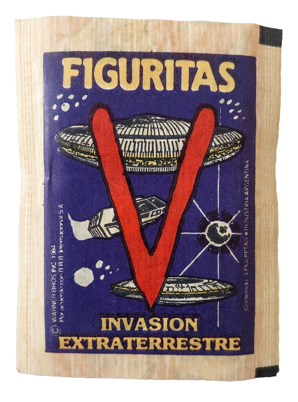 1984 V Visitors 6 Sealed Sticker Packs Ultra Figus Argentina Vintage Rare