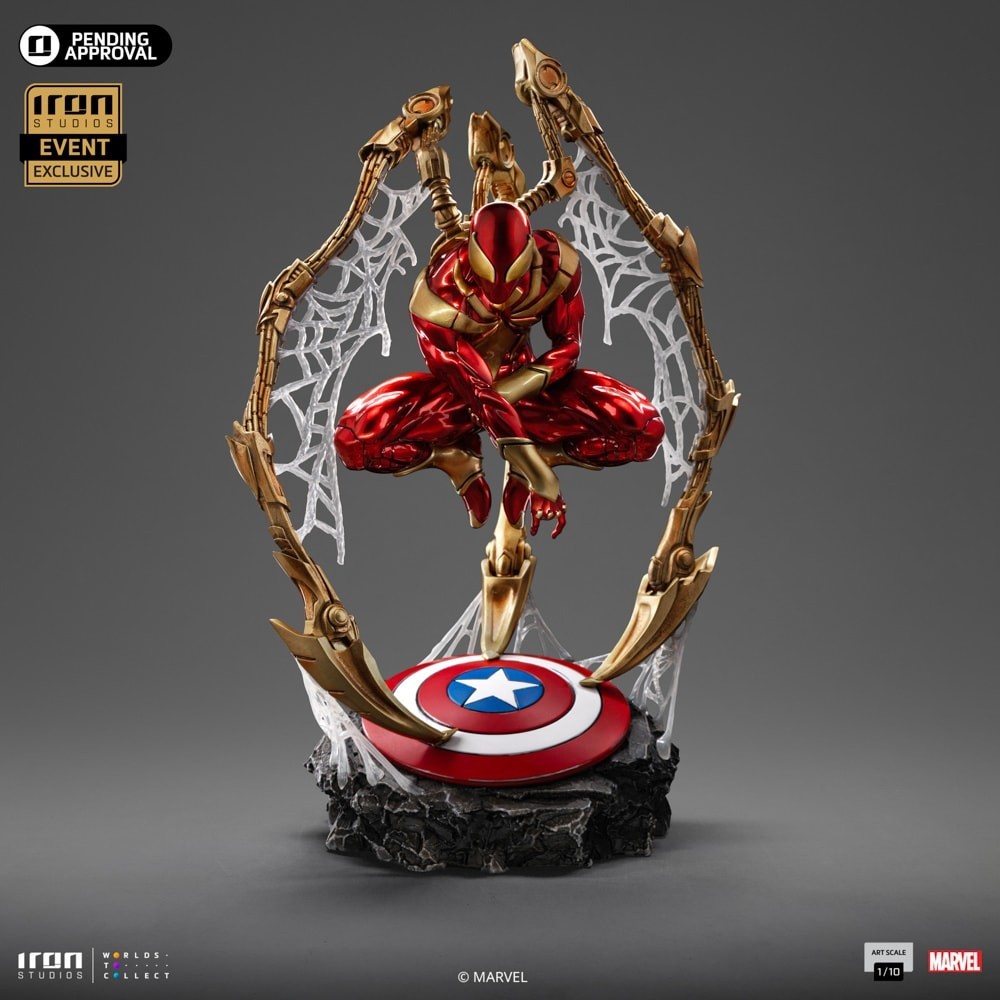 Iron Studios Event Exculsive Iron Spiderman 1/10 Scale Statue