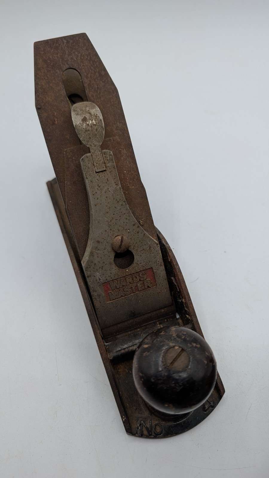 Vtg Wards Master No 4 Smoothing Plane Stanley Made USA Woodworking Tool
