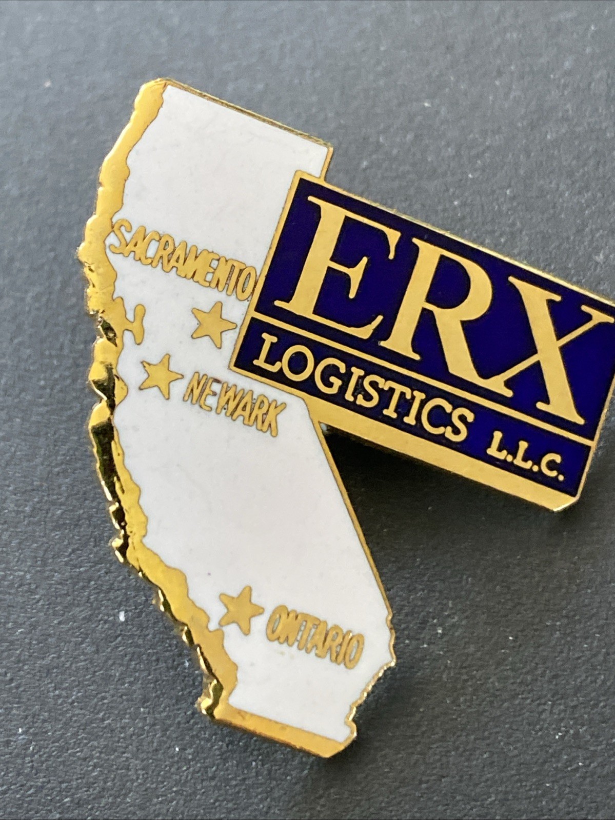 Vtg ERX Logistics California State Enamel Lapel Pin Sacramento Newark Ontario Vtg ERX Logistics California State Enamel Lapel Pin Sacramento Newark Ontario
