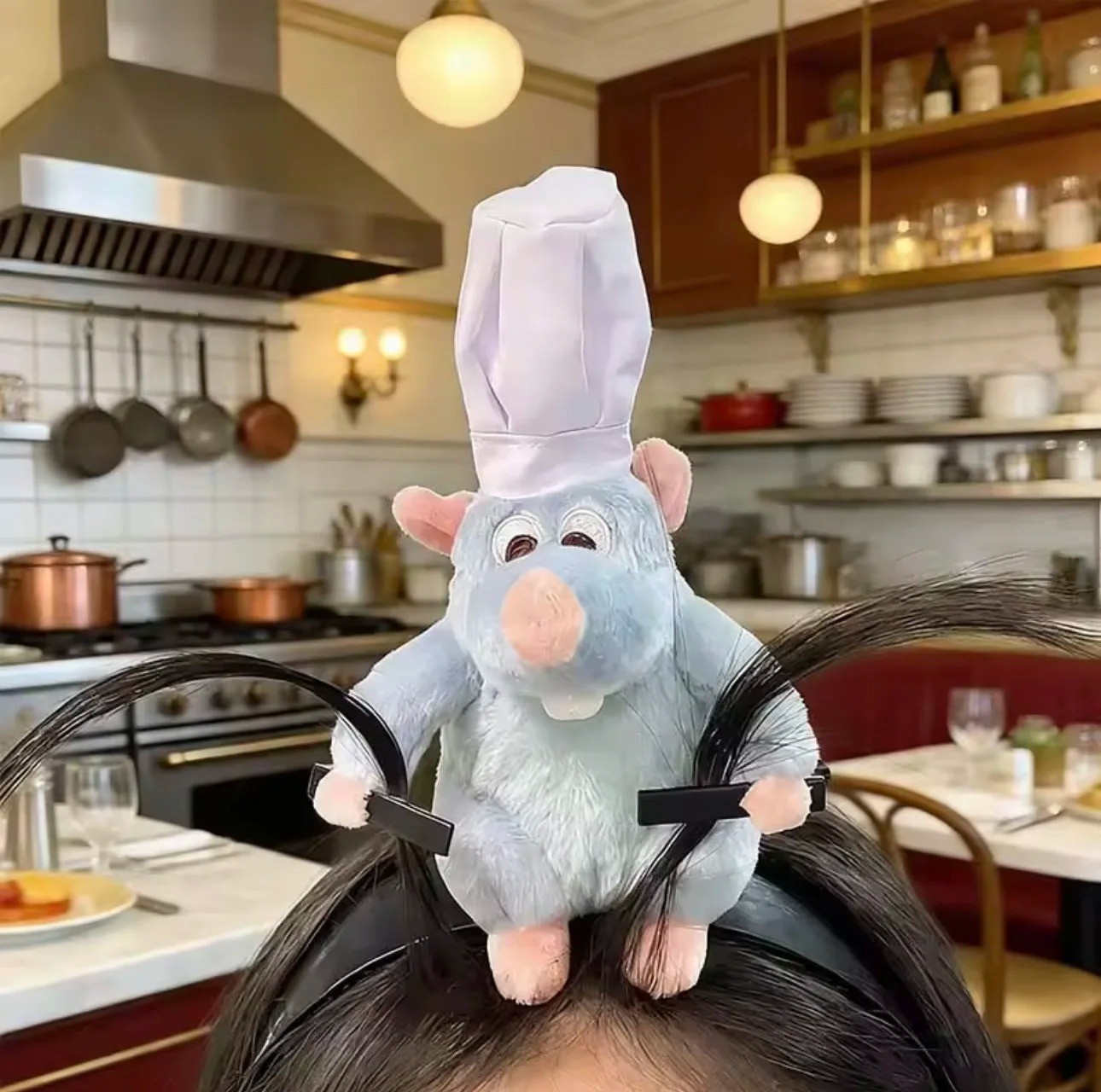 Ratatouille Hairband New Cartoon Plush Doll Headband French Wide-brimmed Girl Ratatouille Hairband New Cartoon Plush Doll Headband French Wide-brimmed Girl