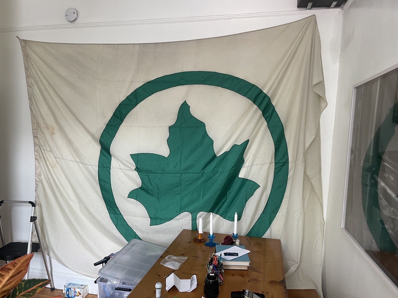 Giant NYC Parks Flag New York Stitched Rare Municipal Urban Relic Salvage