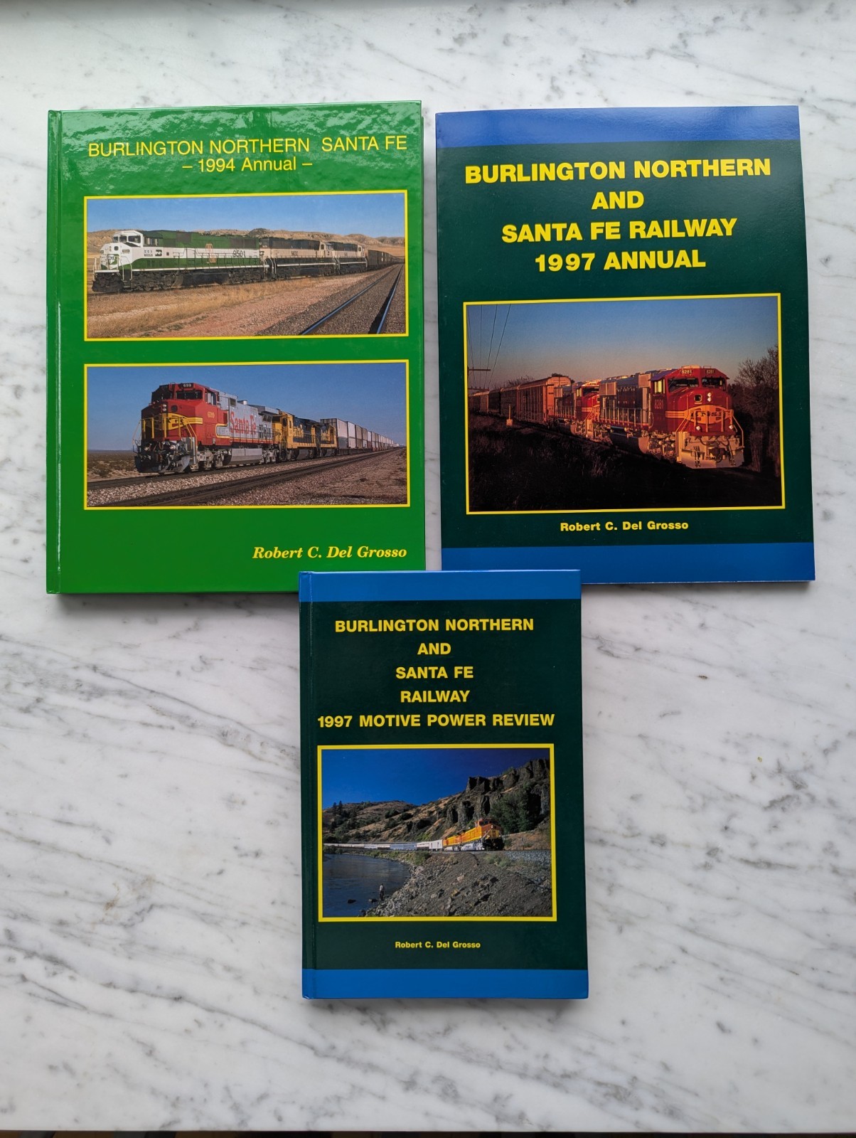 BNSF Railway Annuals: 3 Book Set (1994, 1997, 1997 Review) Robert C Del Grosso