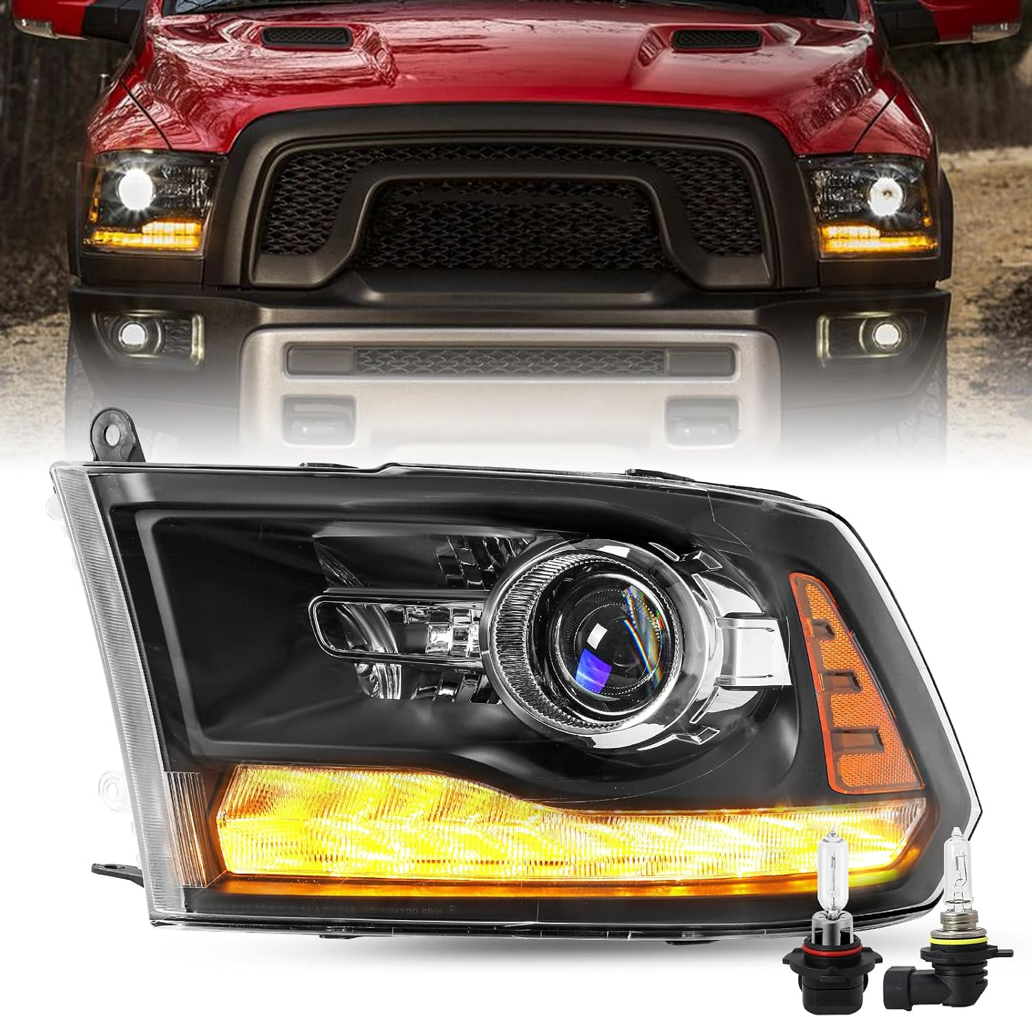 Fits for 2013-2018 Dodge Ram 1500 2500 3500 Headlight