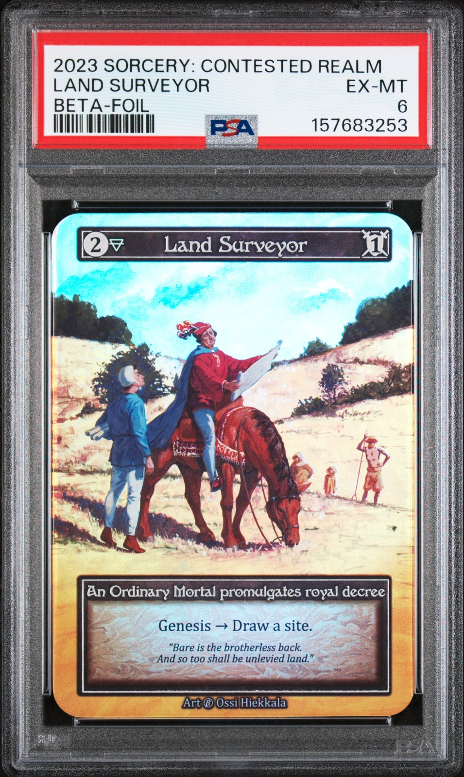 2023 SORCERY: CONTESTED REALM BETA FOIL LAND SURVEYOR PSA 6