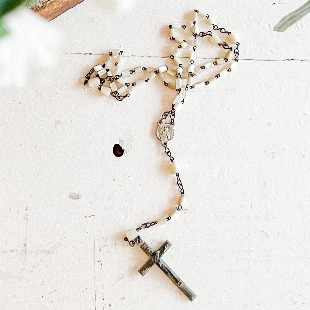 Antique Vintage French Rosary Beads Prayer Beads