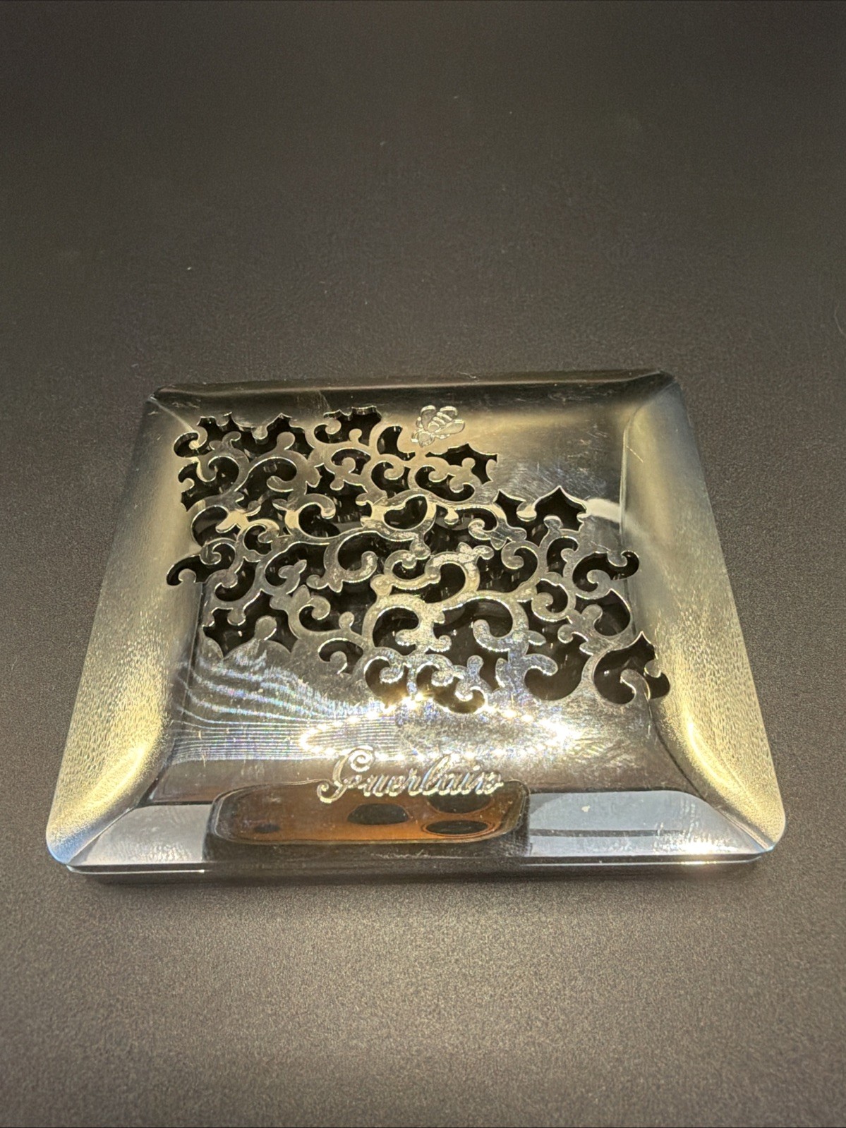 Guerlain L'Écrin Vintage Discontinued Case Silver-Tone Rue des Francs Bourgeois