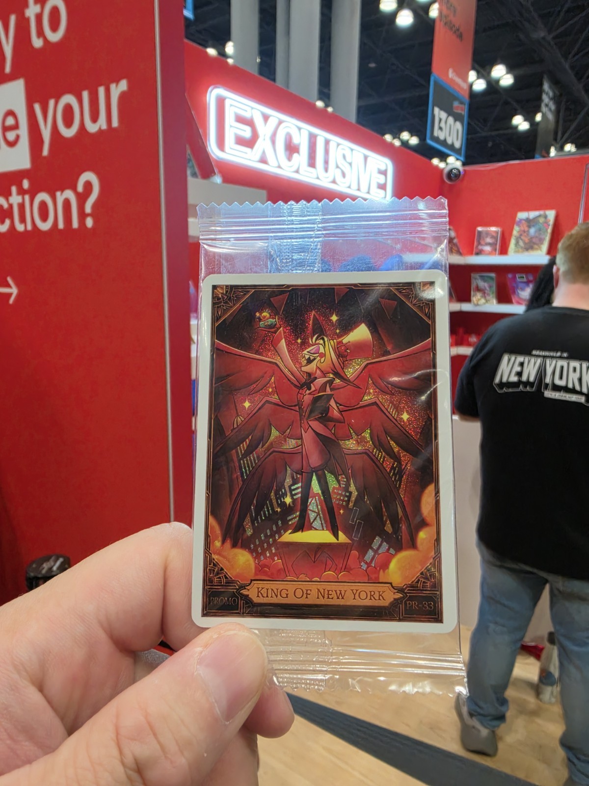 Hazbin Hotel Lucifer King of New York Comic Con Promo Card NYCC 2026 In hand