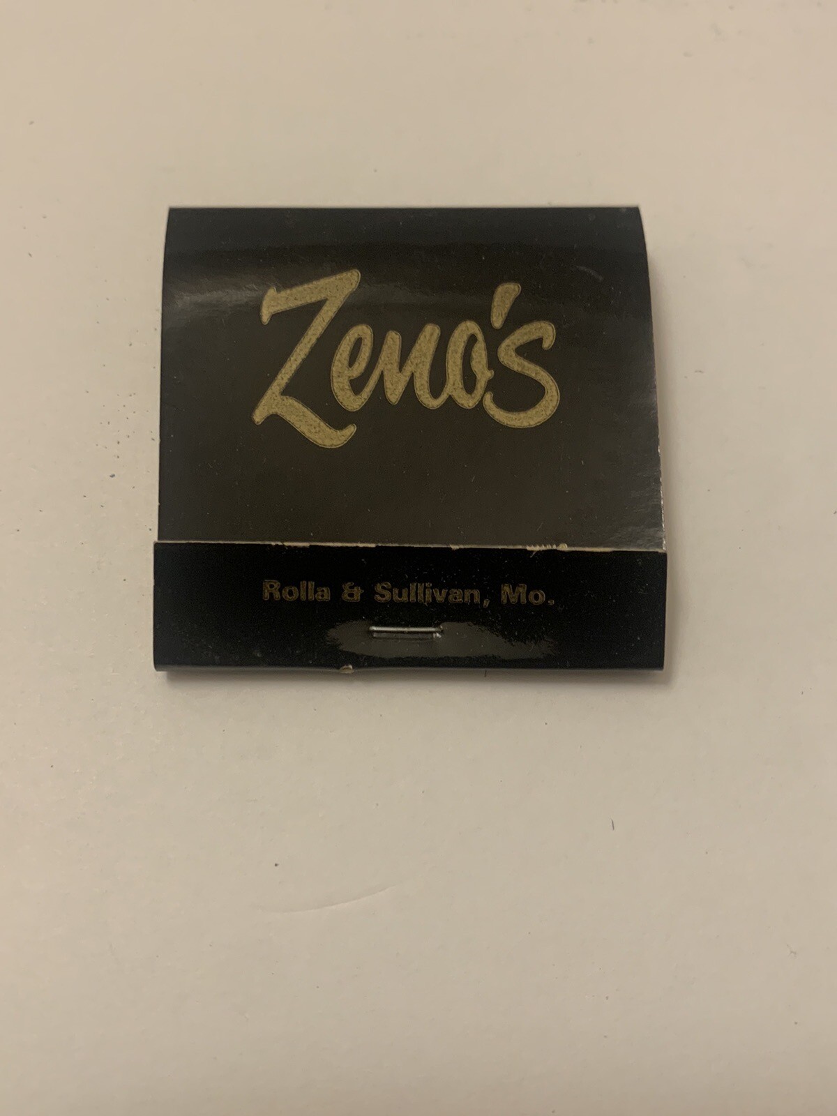 Vintage Zeno’s Matchbook Full Unstruck Ad Matches Souvenir Motel Collect