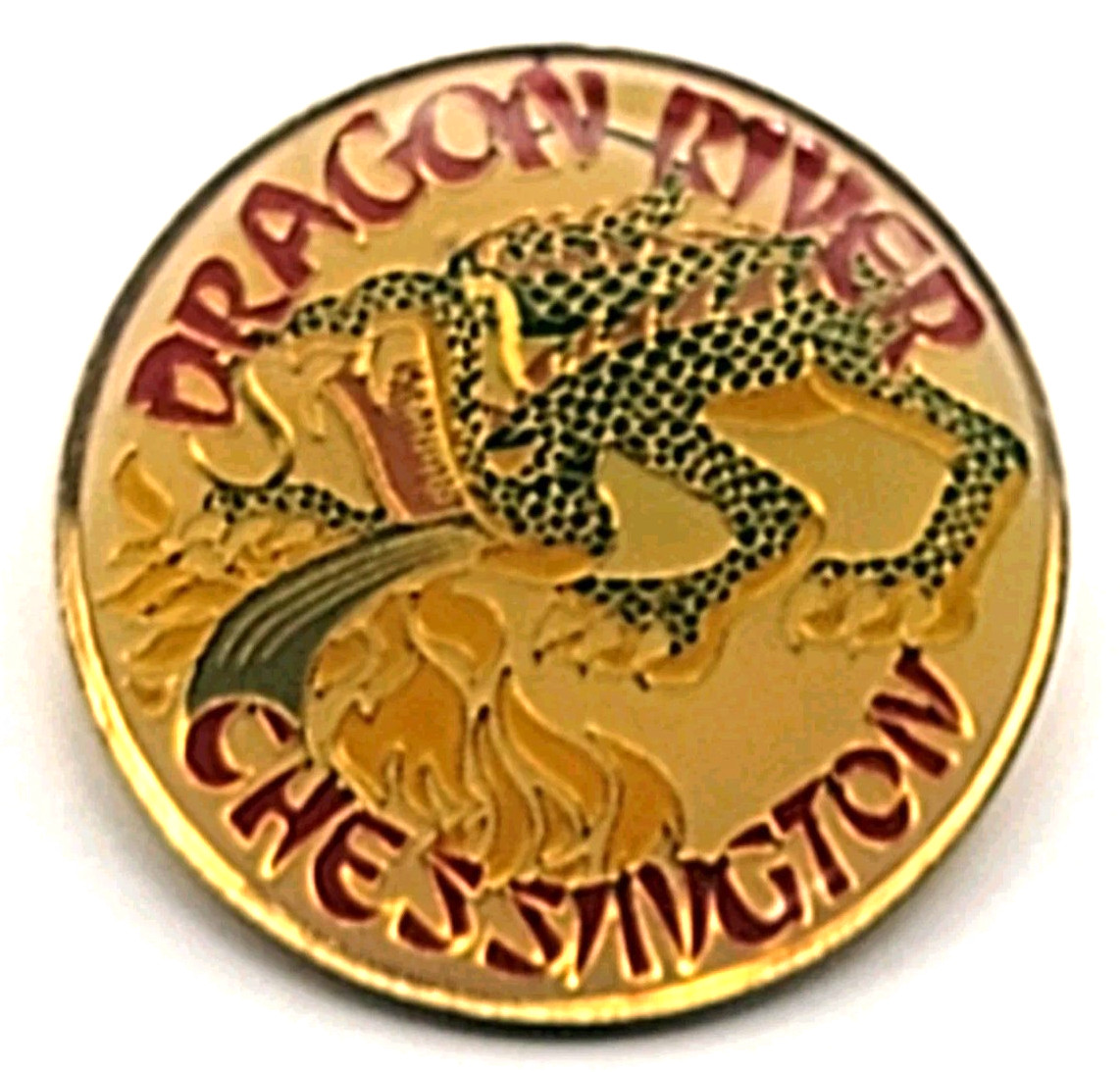 Dragon River Chessington World of Adventures Theme Park Souvenir Pin UK England