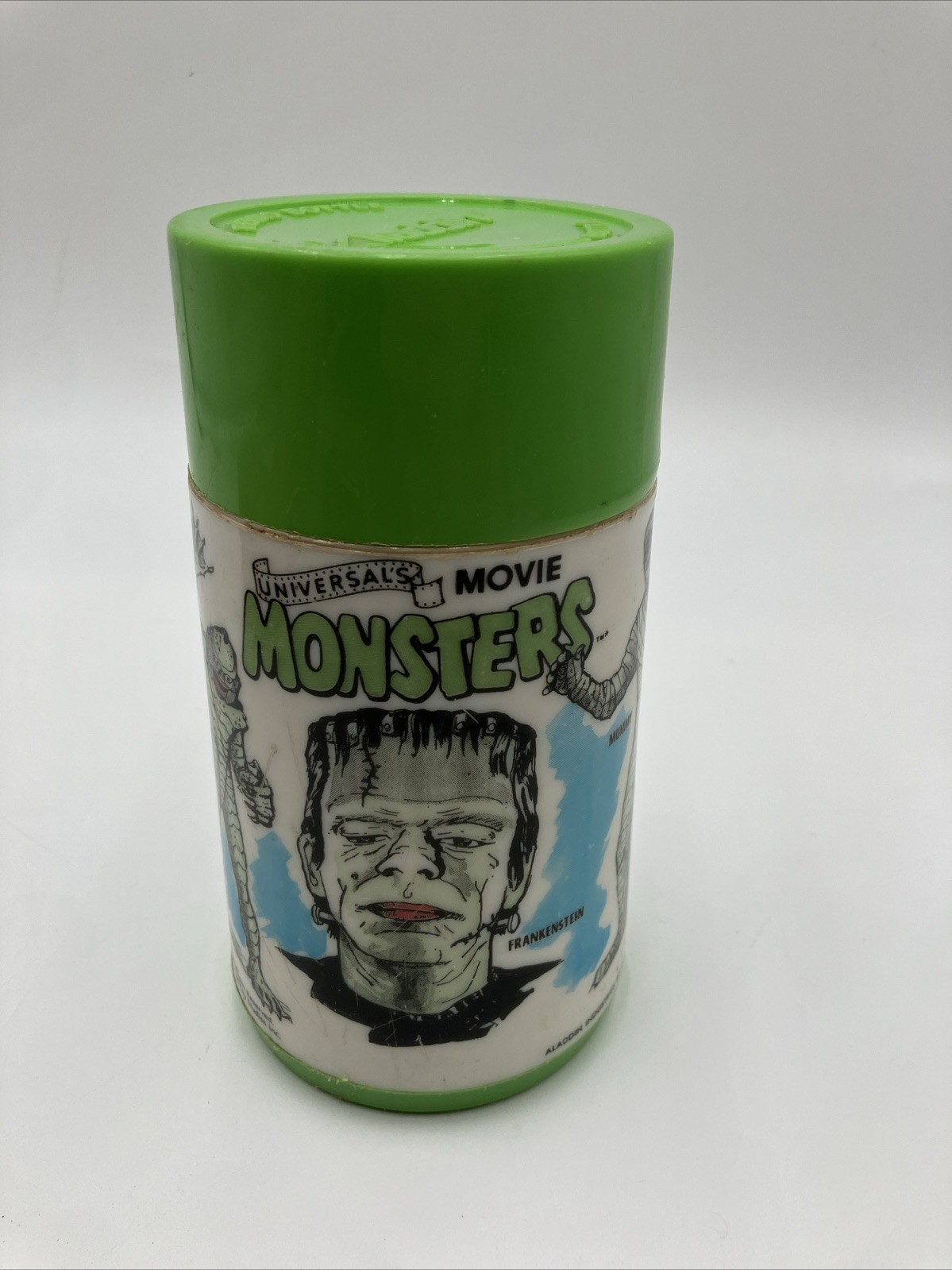 Vintage Universal Monsters Plastic Thermos Aladdin 7\