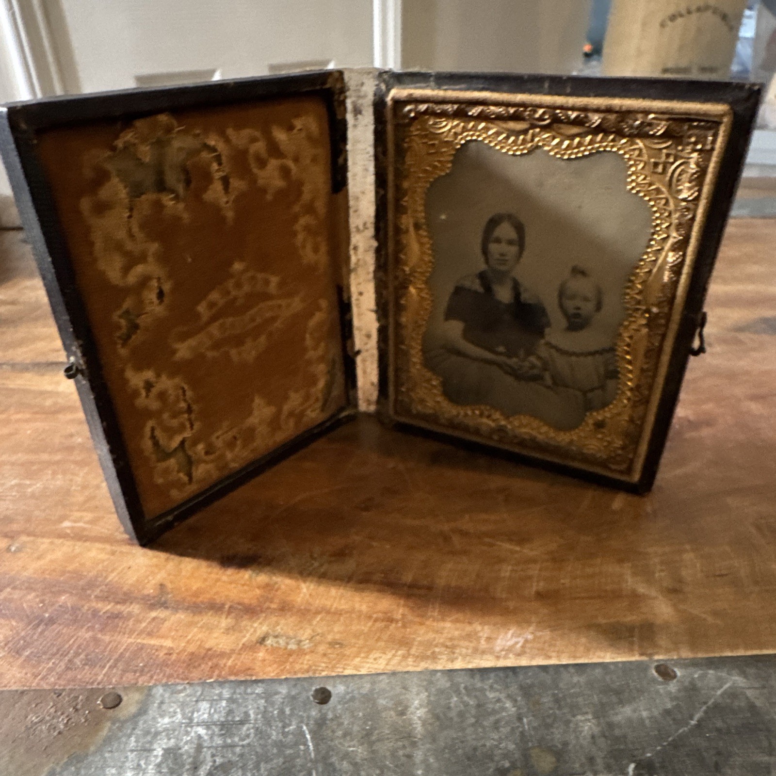c. 1850s Sixth-Plate Signed Daguerreotype/Ambrotype