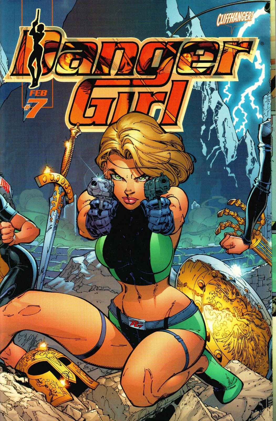 Danger Girl #7 Final Issue 2001 J Scott Campbell WildStorm Cliffhanger