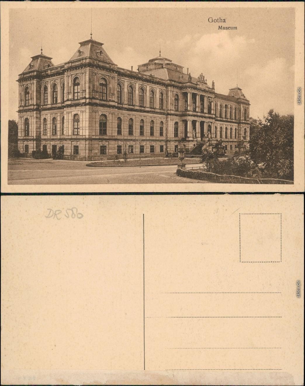 Postcard Gotha lot at the museum 1926