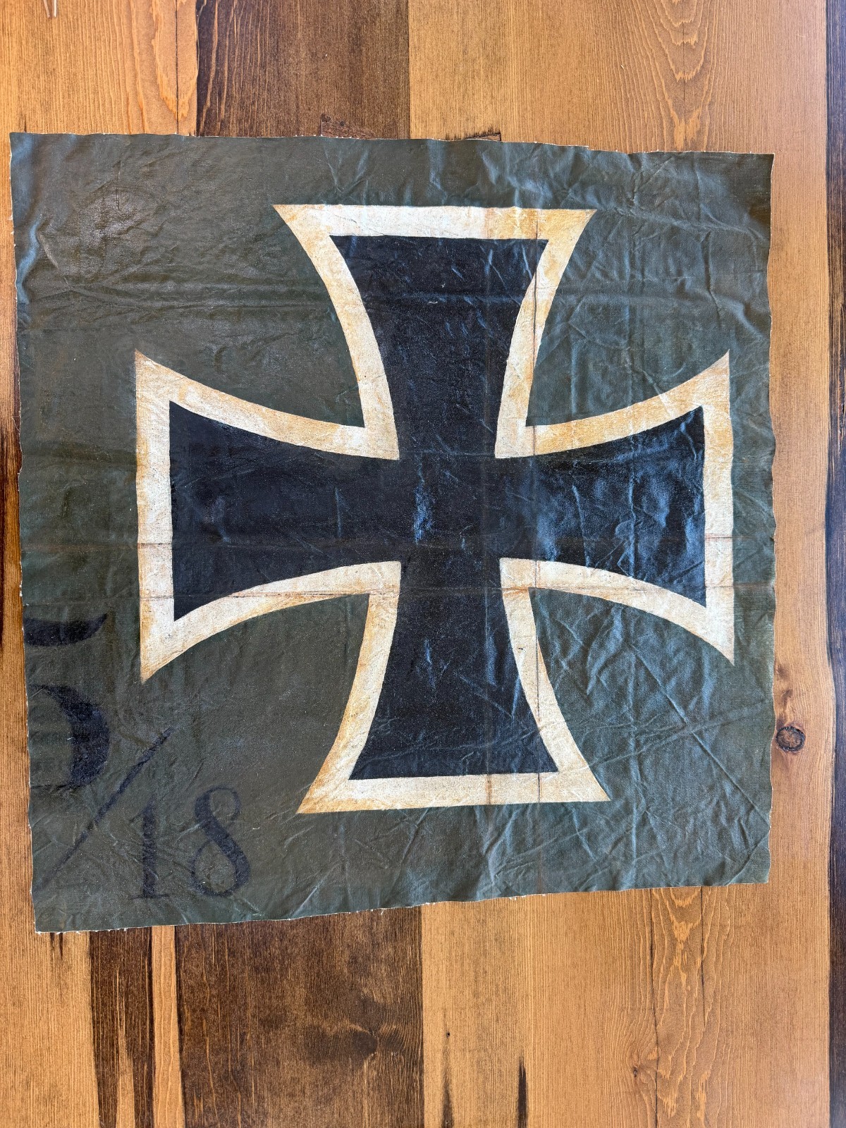WWI Imperial German Aircraft Fabric Iron Cross  Fokker D.VII