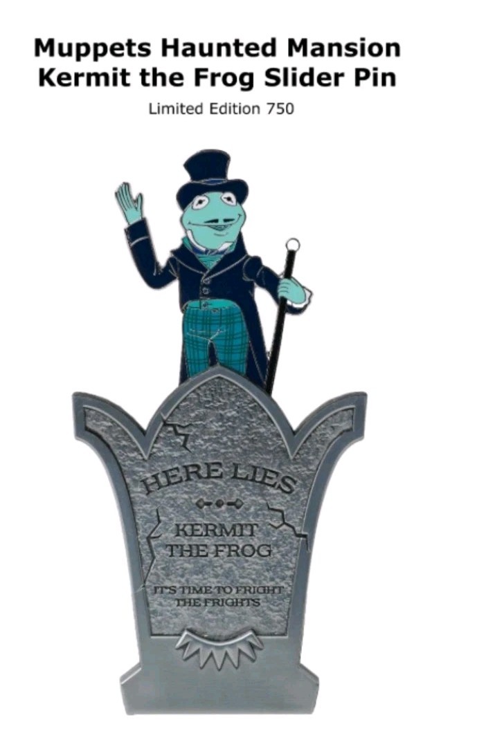 CONFIRMED WDI MOG Muppets 5th Anniversary Haunted Mansion Tombstone Kermet Pin CONFIRMED WDI MOG Muppets 5th Anniversary Haunted Mansion Tombstone Kermet Pin