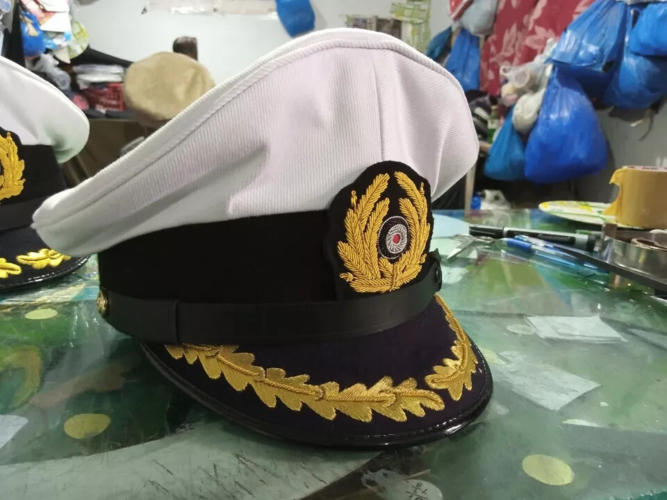 WW2 German U-Boat Captain Visor Cap Korvettenkapitän, Fregattenkapitän Hat Repro