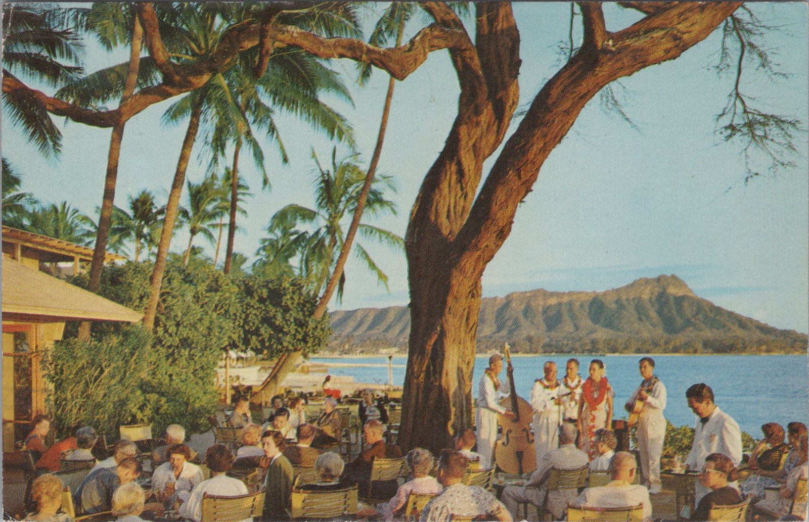 Postcard Diamond Head Terrace Halekulani Hotel Hawaii HI 