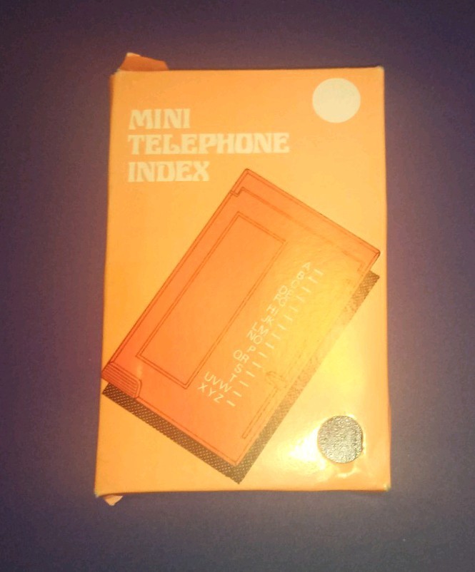 Vtg MINI TELEPHONE INDEX 
