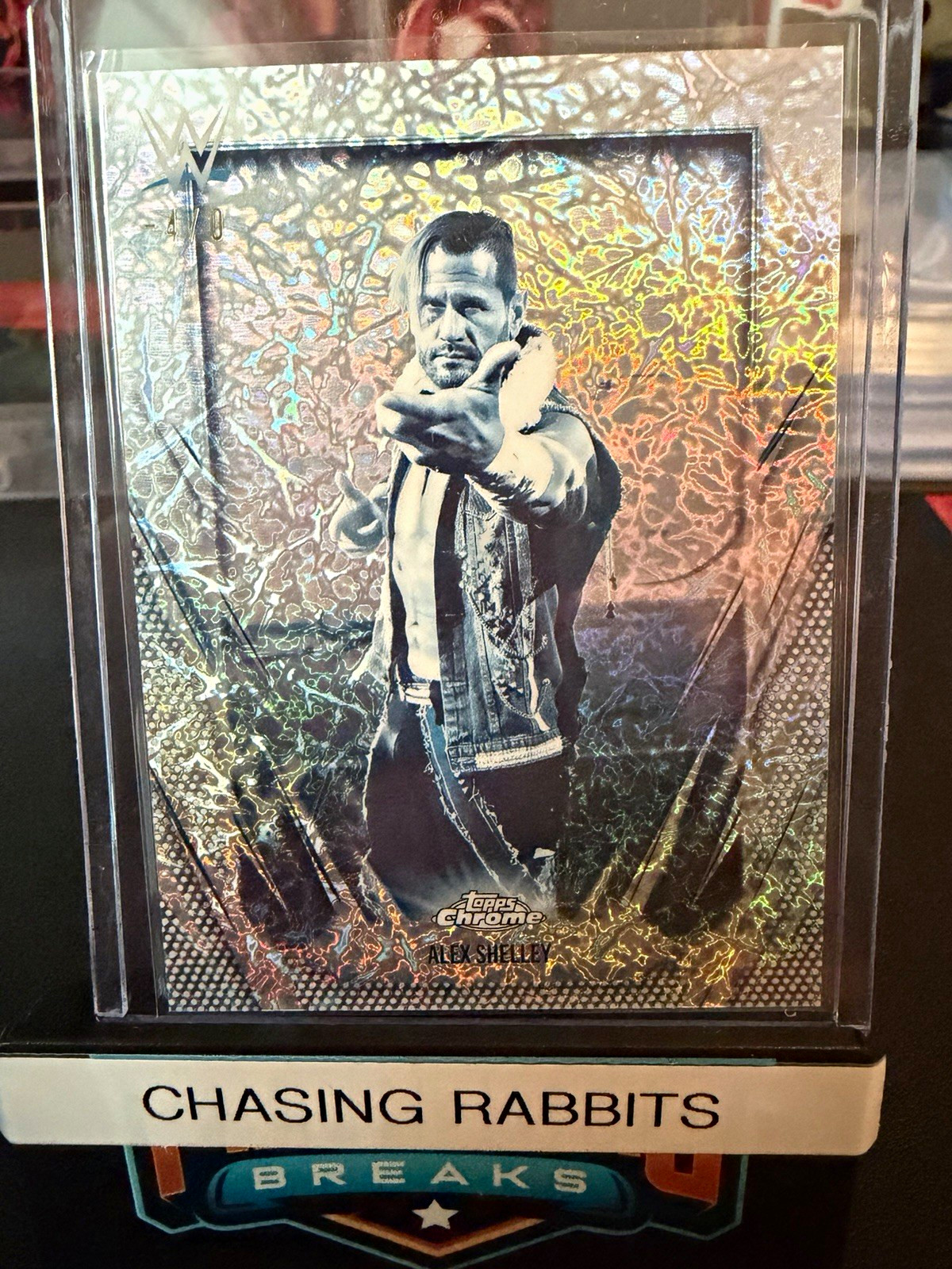 🥶Topps 2022 Topps Chrome WWE Alex Shelley 🥶FrozenFractor🥶 SSP Paralell