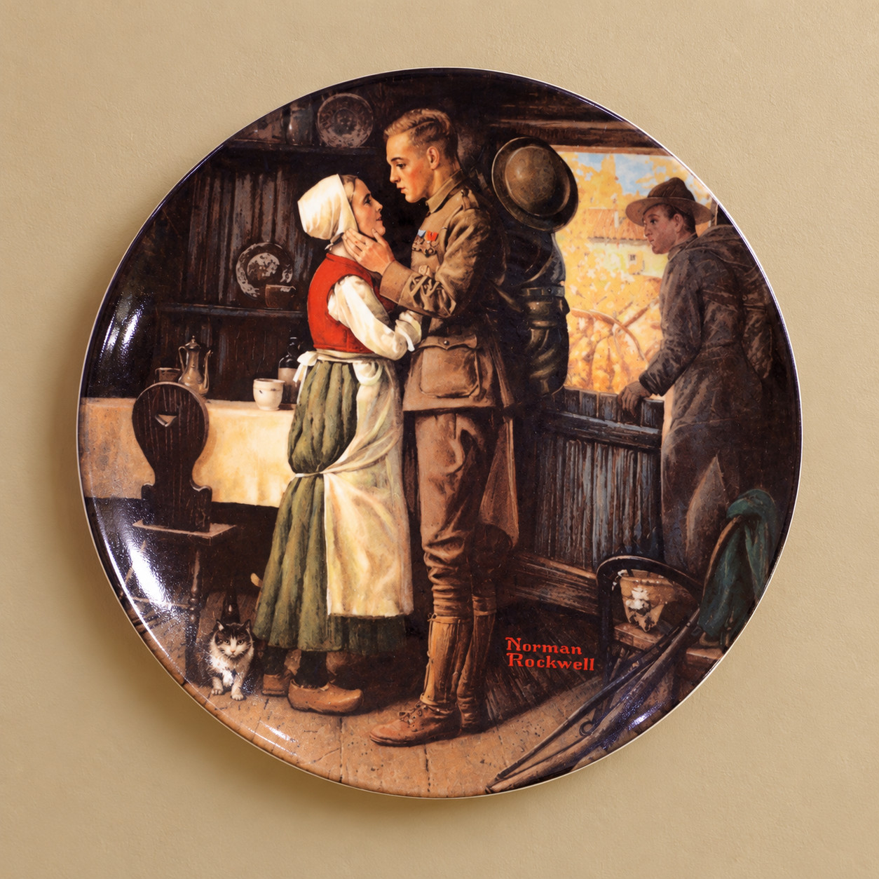 Norman Rockwell Soldier\'s Farewell 1983 Collector Plate Tribute Series