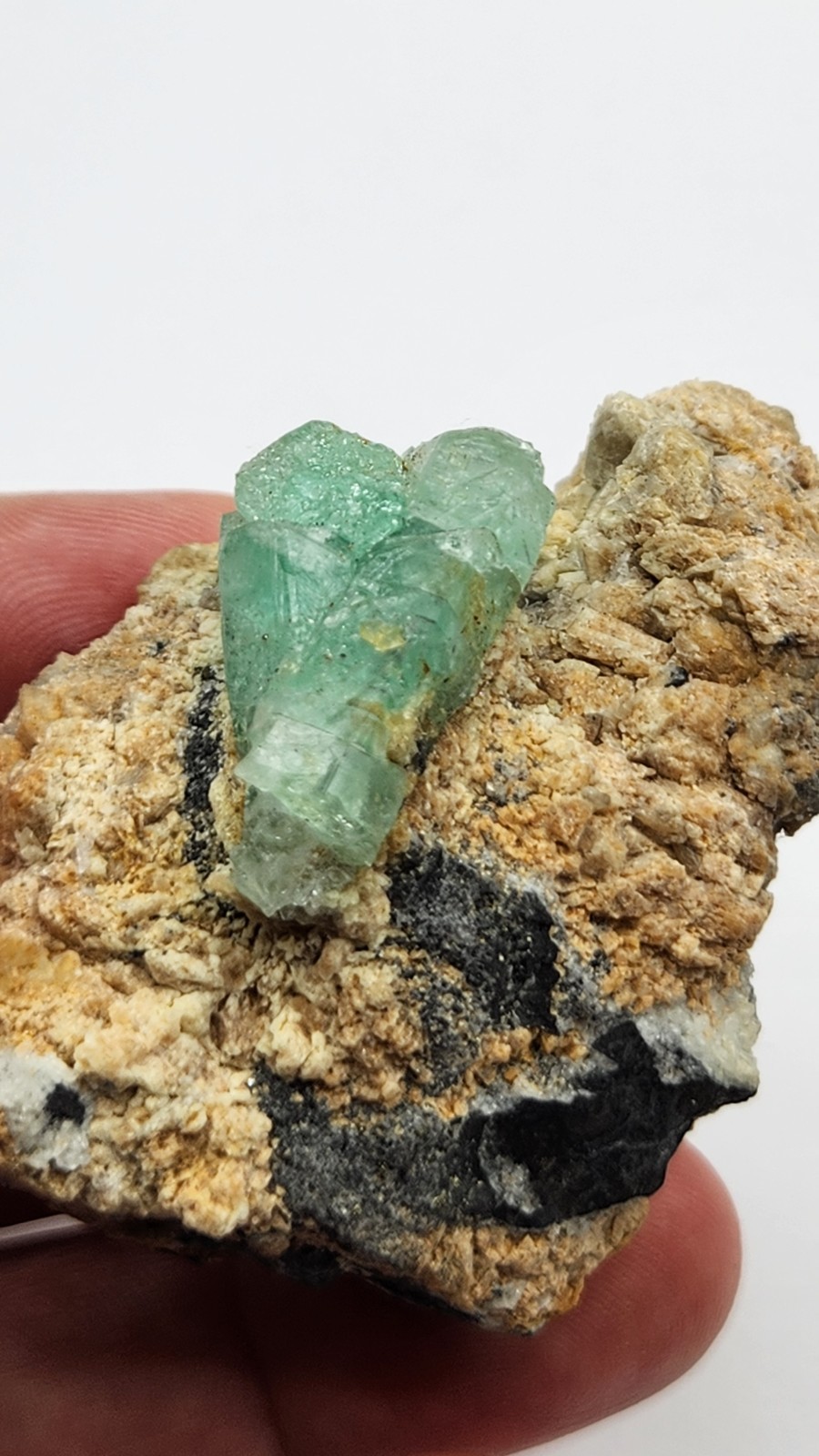 92g Museum Size Chivor Colombian Emerald Specimen Matrix 100% Natural