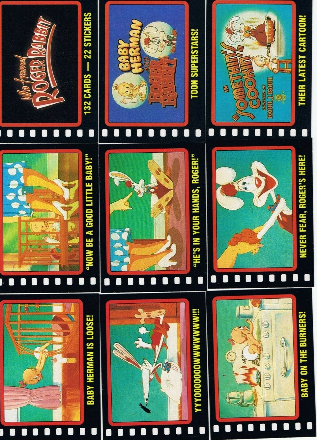 Topps 1987 Who Framed Roger Rabbit Single Cards & Stickers. Cards $1 + discount