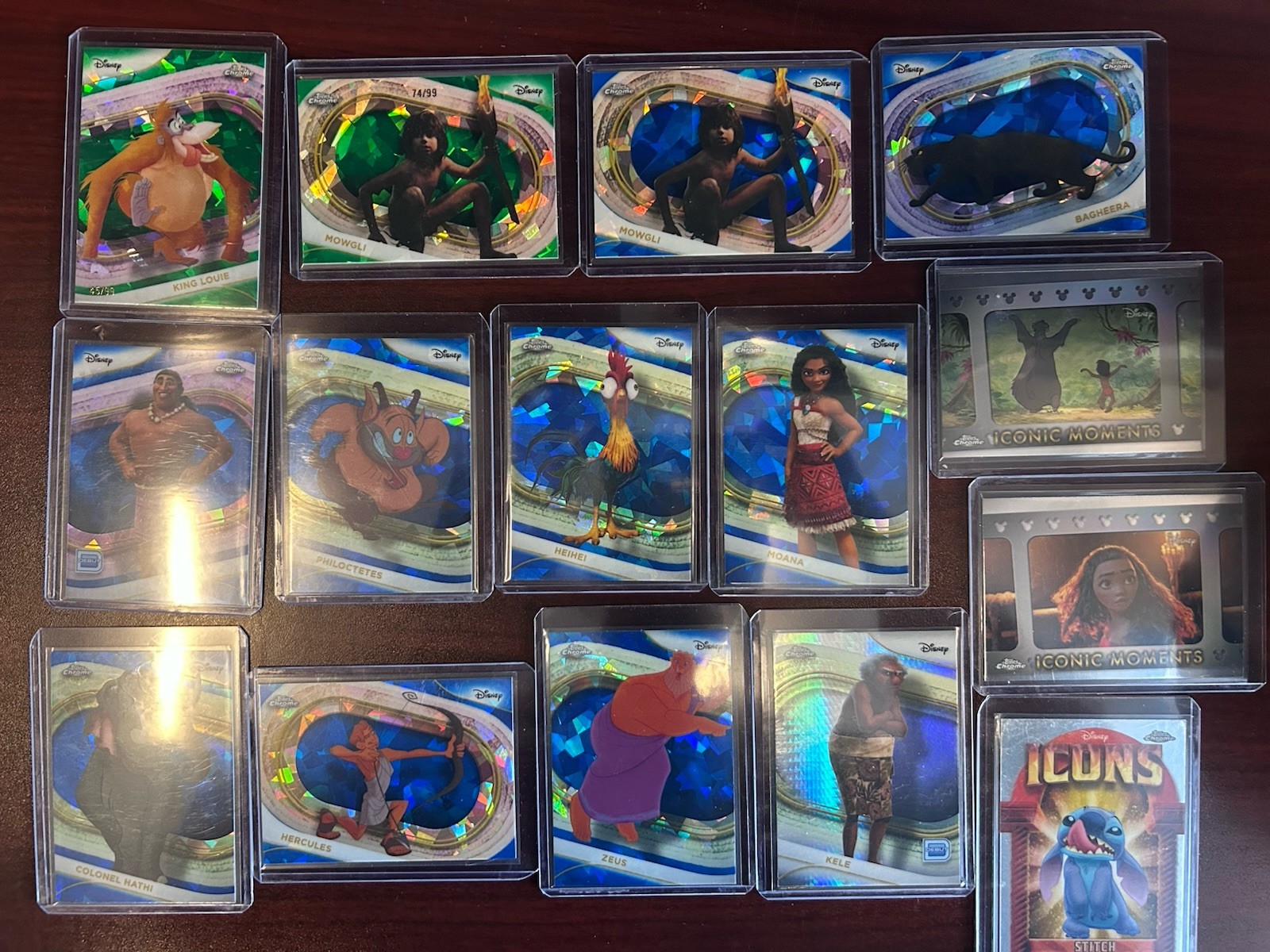 2025 Topps Chrome Sapphire Disney Lot Of  15