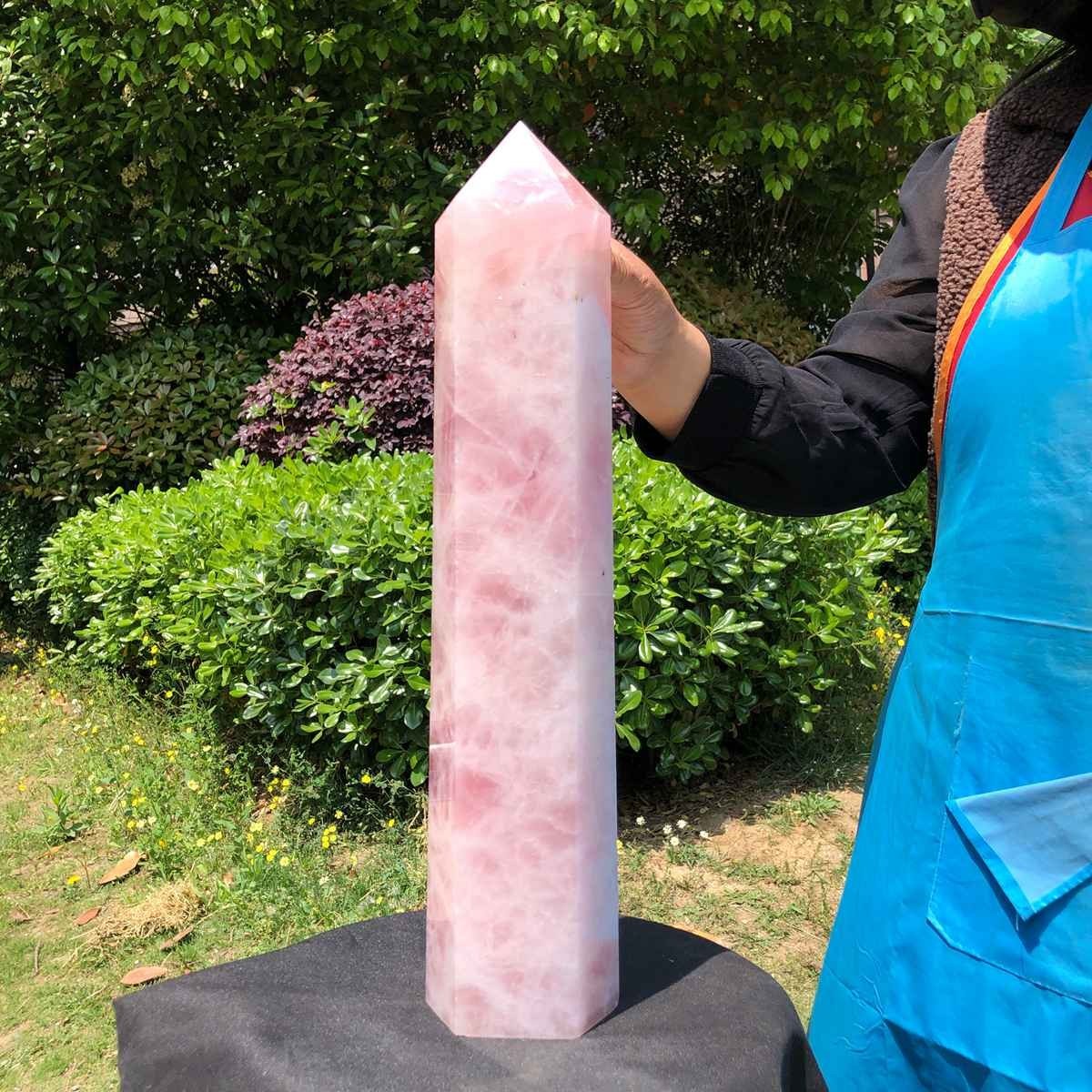 14.52LB Large Natural pink rose quartz obelisk crystal tower point healing 14.52LB Large Natural pink rose quartz obelisk crystal tower point healing