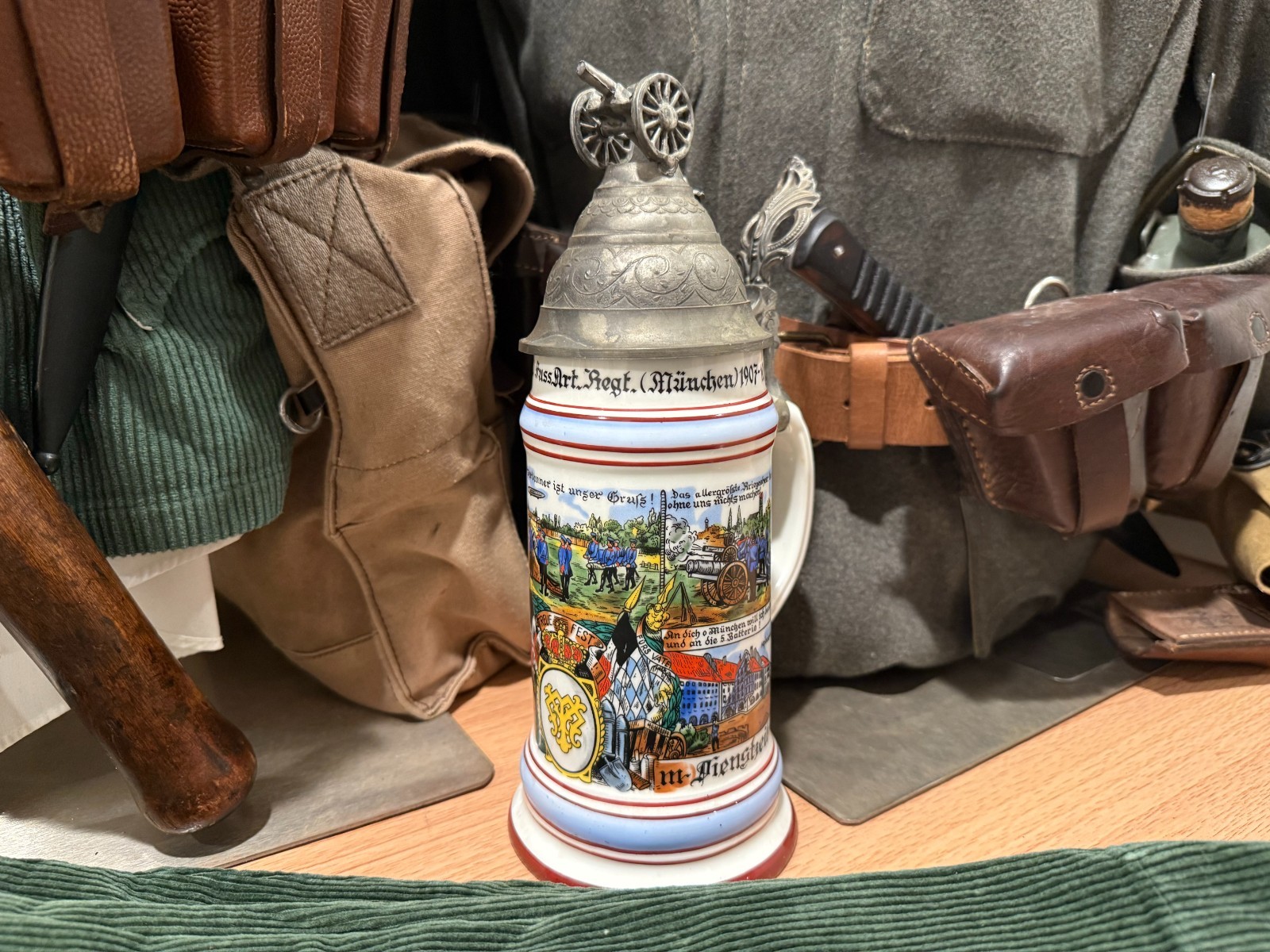 German WW1  Regimental Stein 1907-1910 Original