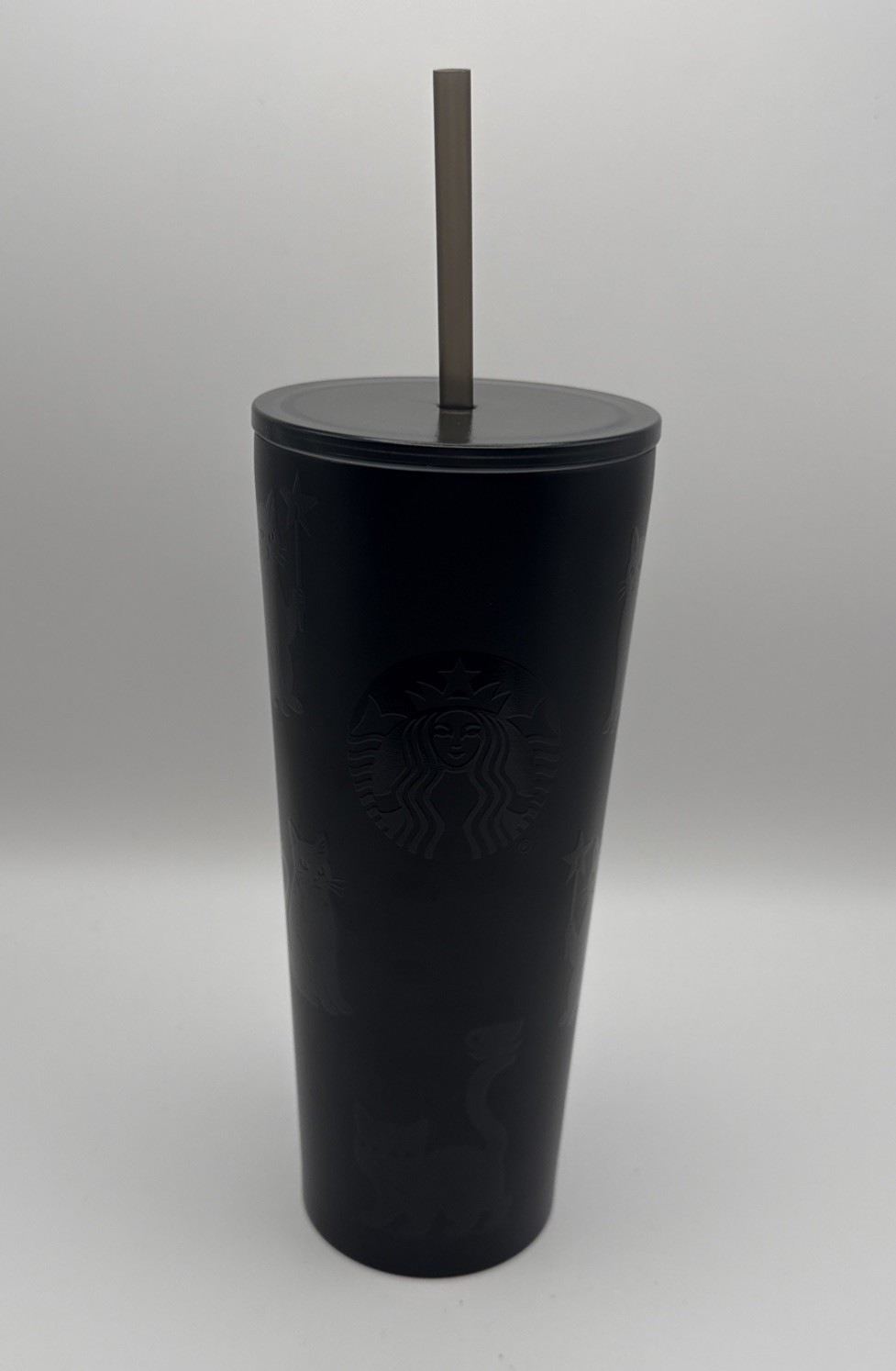 Starbucks 2026 Halloween Black Cat Stainless Steel 24oz Venti Cold Cup Tumbler