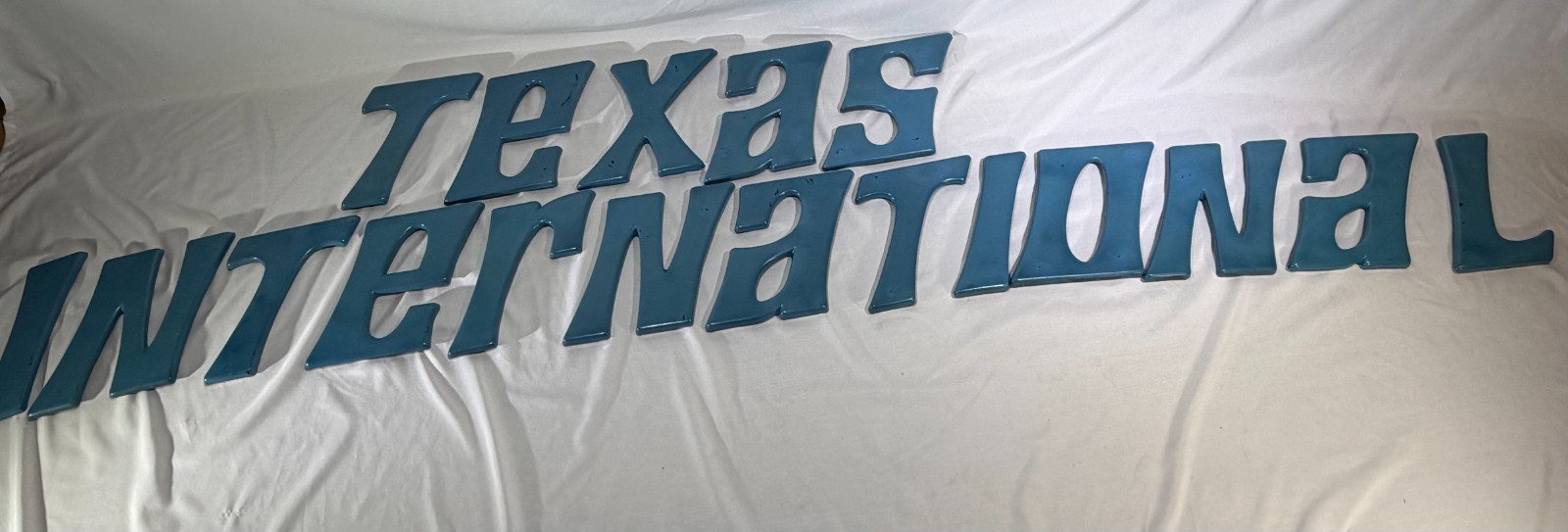 Vintage Texas International Airlines Airport Terminal Sign Letters Plastic Set 8