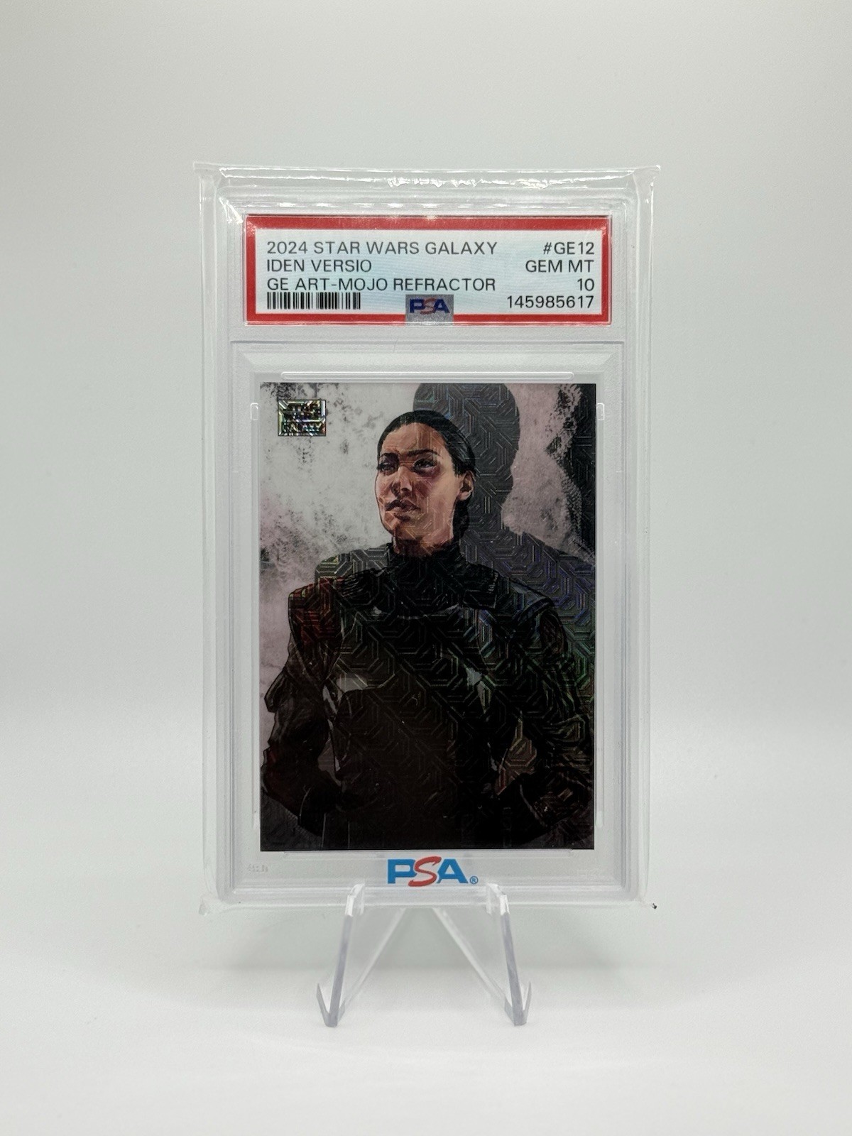 2024 Topps Star Wars Galaxy Iden Versio Mojo Refractor /50 #GE-12 PSA 10