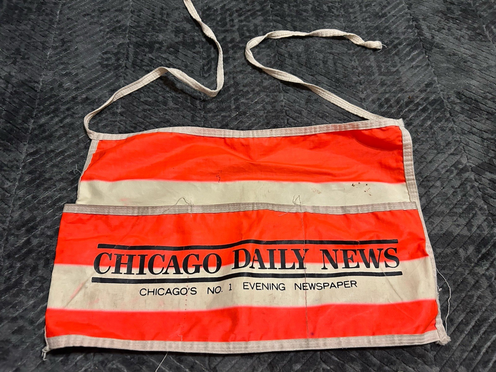 Vintage Chicago Daily News Vendor Canvas Apron 
