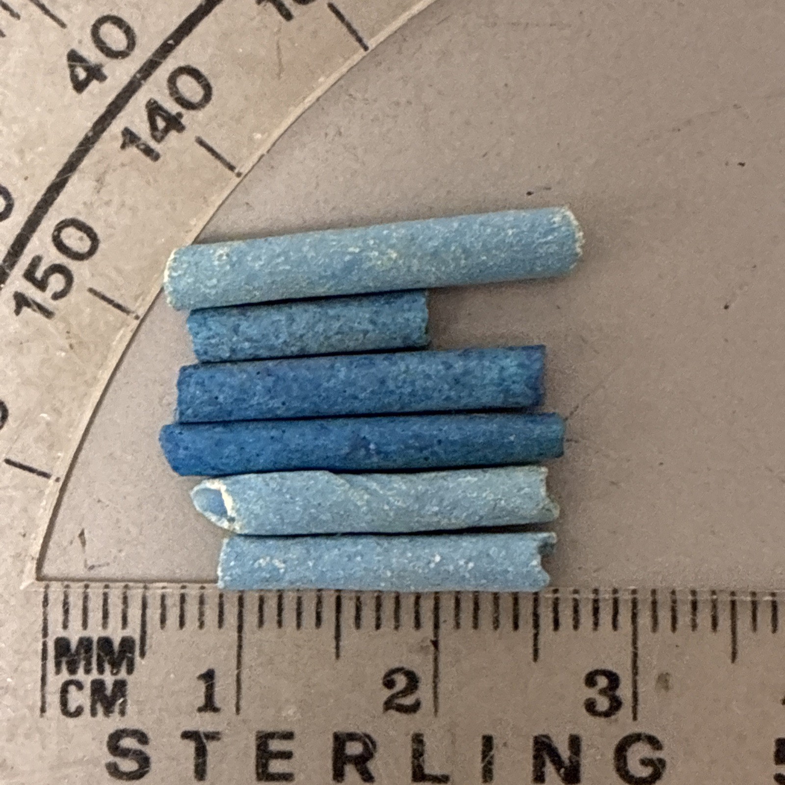 1 Original Egyptian Faience Mummy Beads Buried With Mummies, 4000-100BC