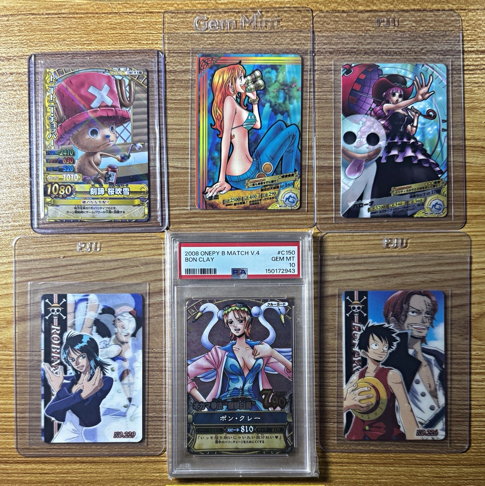 One Piece PSA 10 Bon Clay #C150 & Vintage Singles Lot