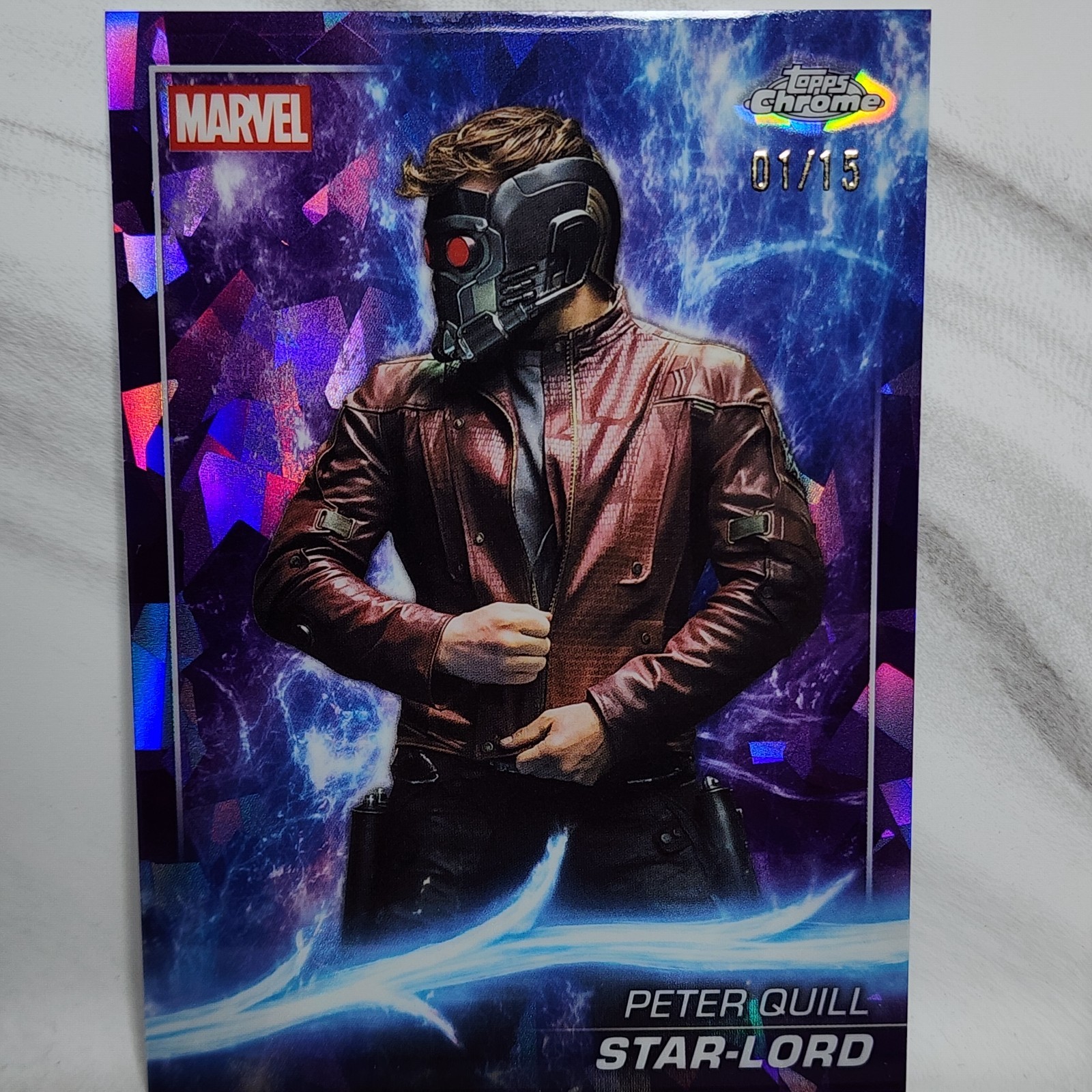 2025 Topps Chrome Marvel Studios Peter Quill / Star-Lord 01/15