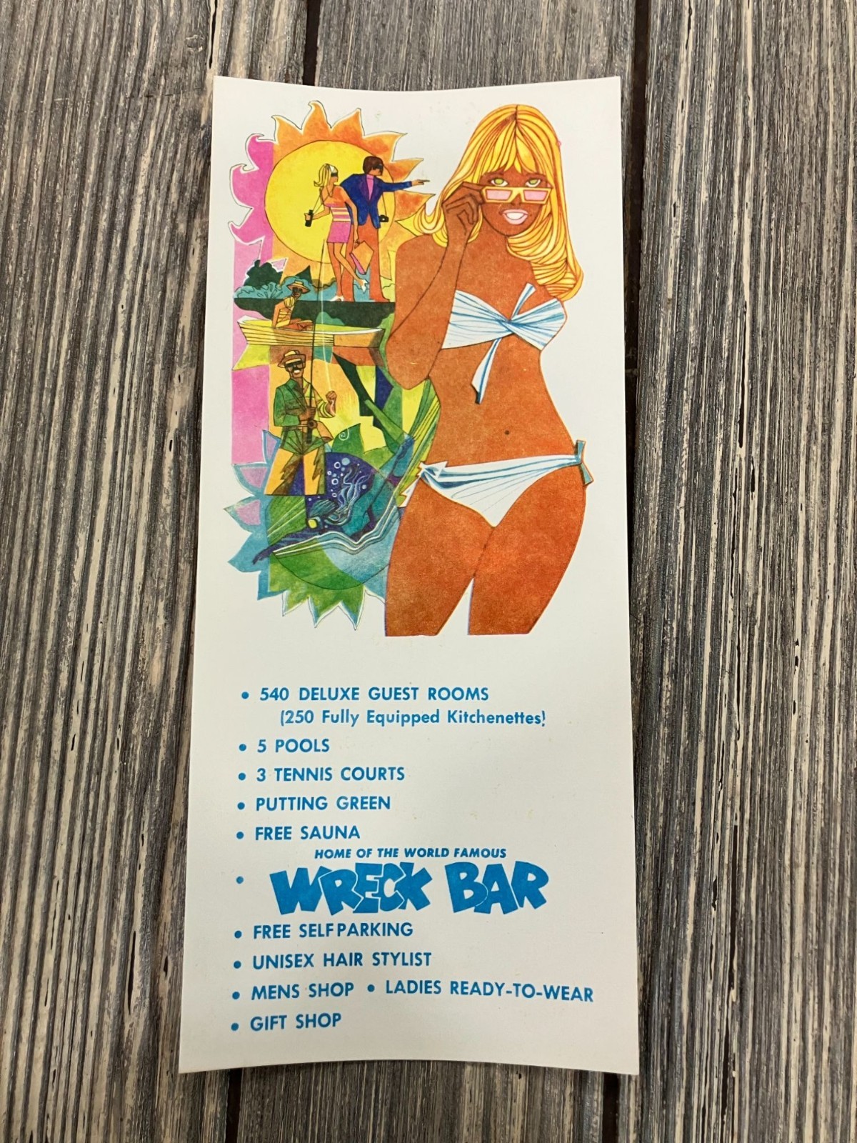 Vintage 1979 Castaways Miami Beach Resort Brochure Featuring Wreck Bar & Ameniti Vintage 1979 Castaways Miami Beach Resort Brochure Featuring Wreck Bar & Ameniti