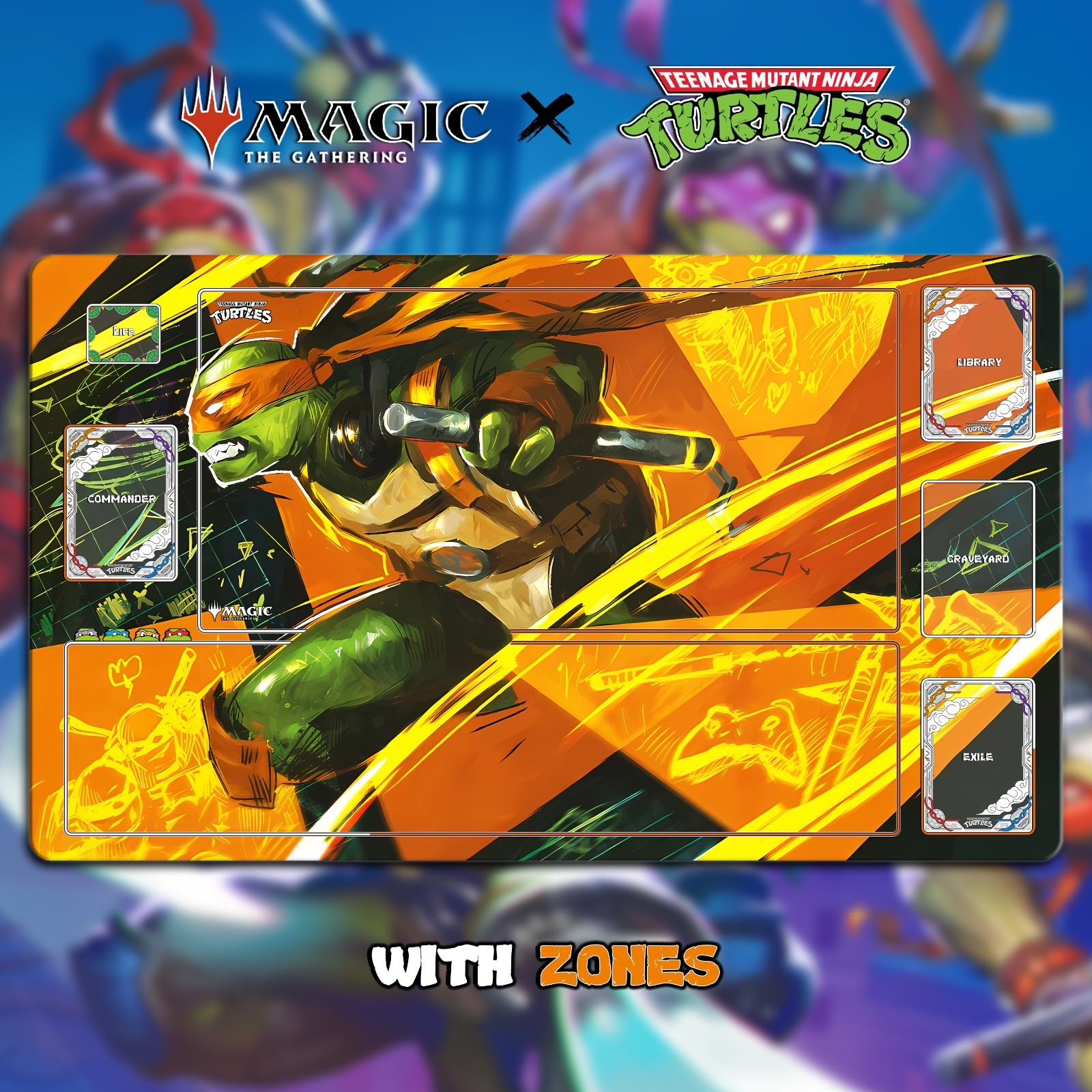 MTG X TMNT Playmat TCG | 24x14\