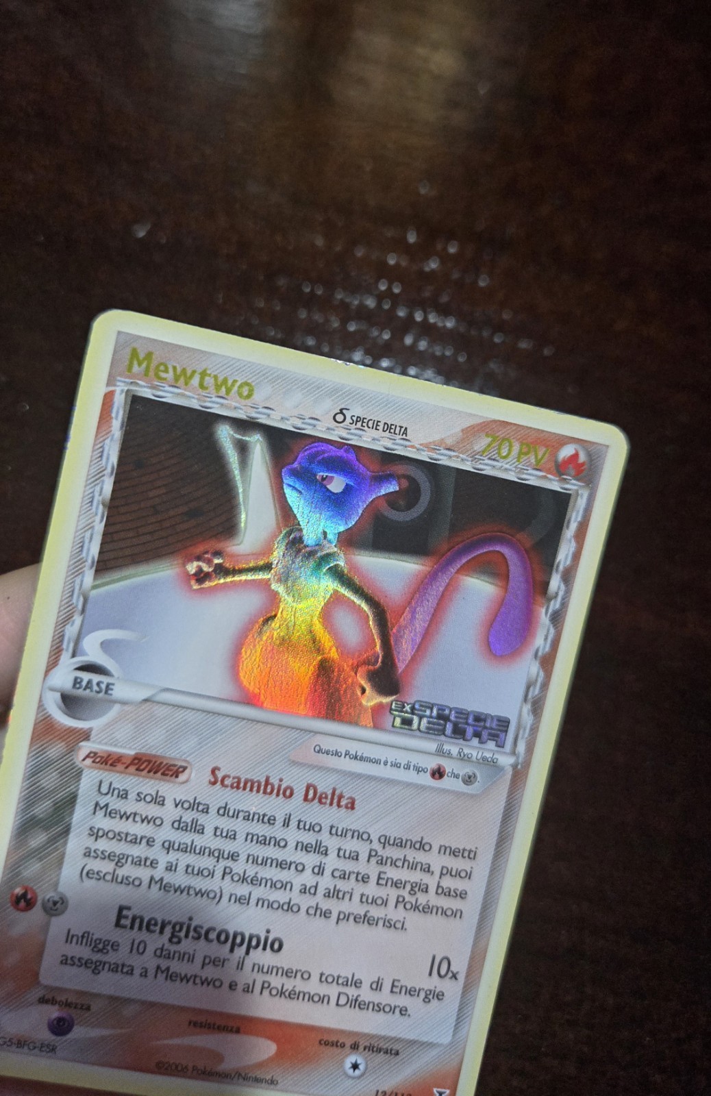 Pokemon Mewtwo 12/113 Holo EX Specie Delta Italiano EX Delta Species Rare