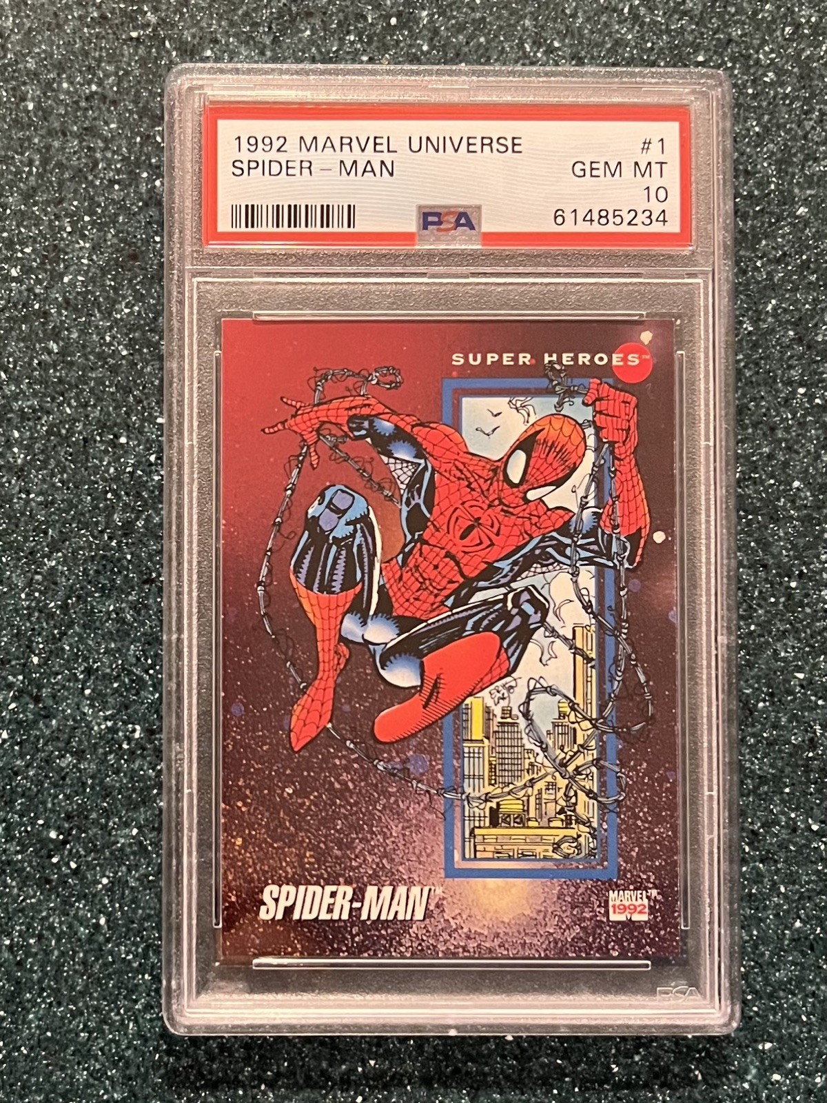 1992 Impel Marvel Universe Spider-Man #1 PSA 10 GEM MINT