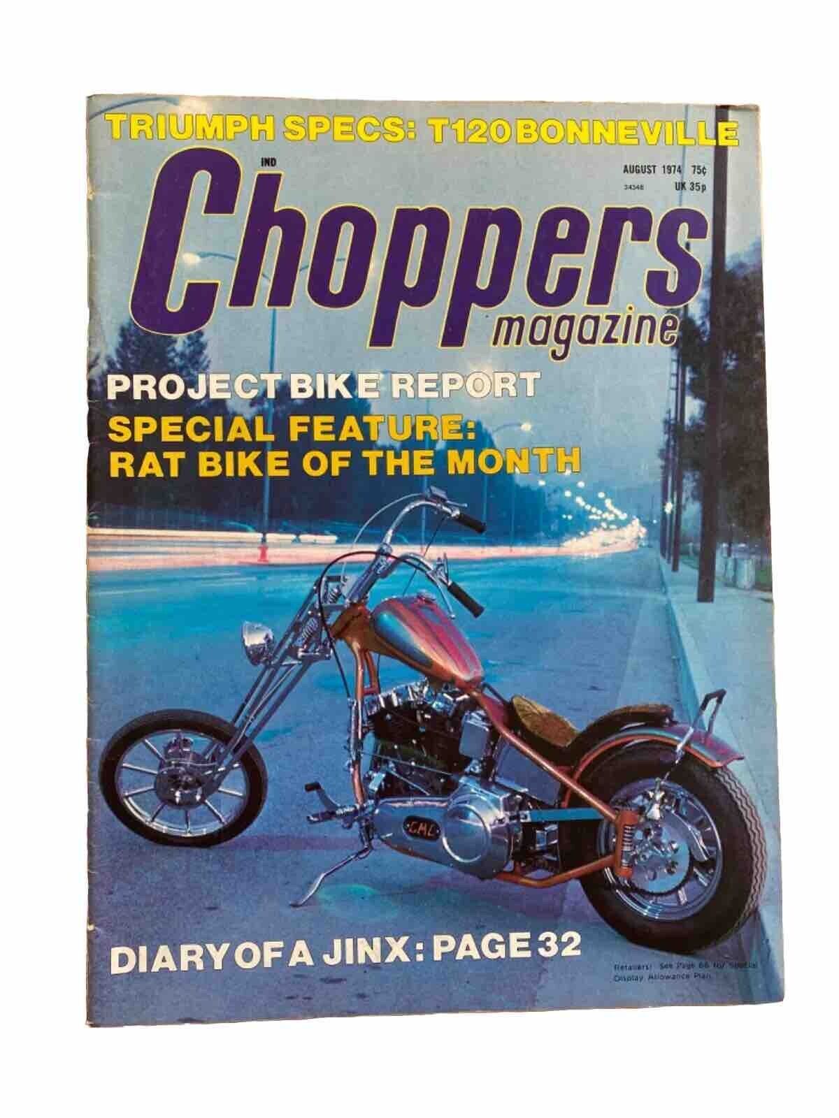 vintage choppers magazine, August 1974