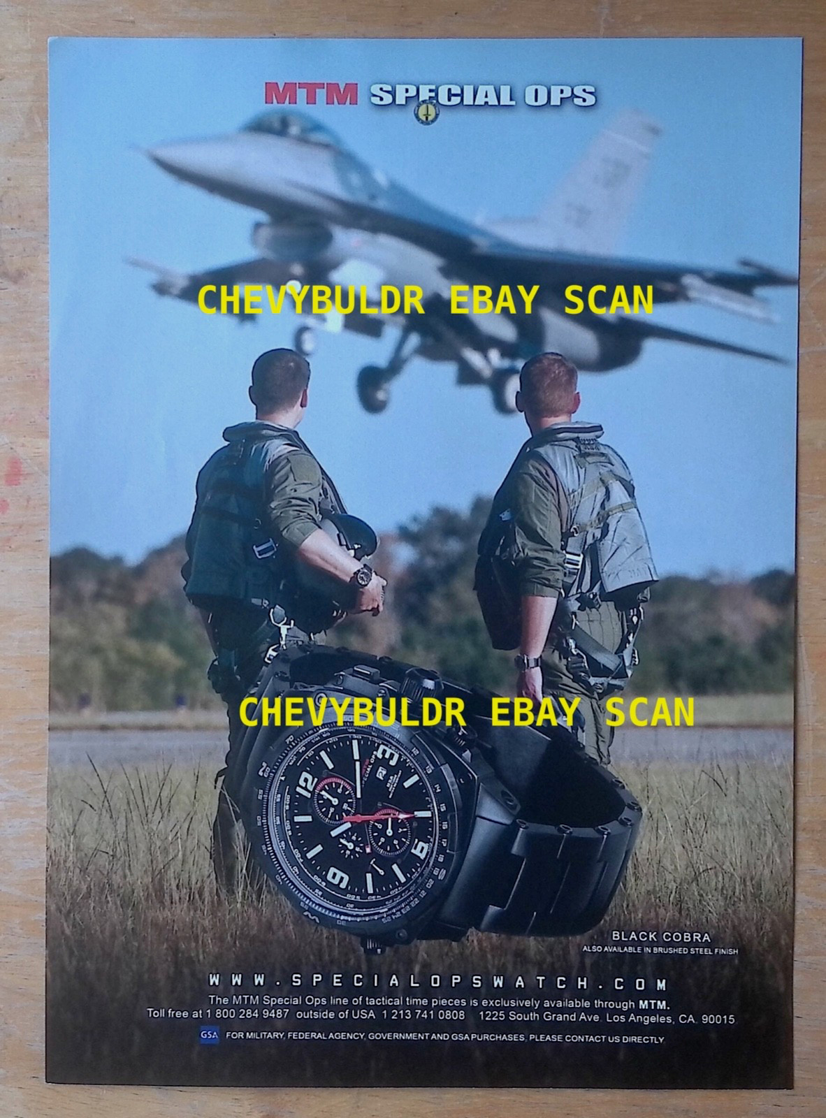2011 MTM Special Ops Black Cobra Watch Ad