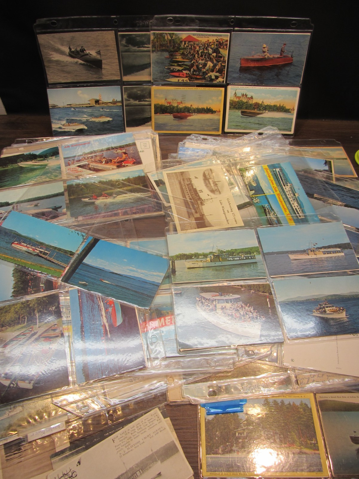 Lot of over 200 + Boats Ships  Vintage Postcards 1910- 1960\'s Mix