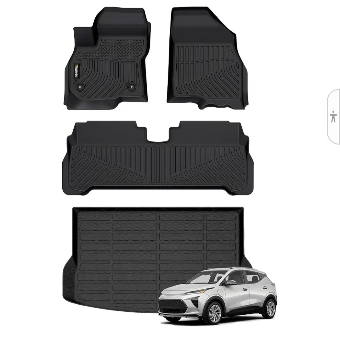 22-24 Chevy Bolt EUV All-Weather Car Floor Mats & Cargo Liner Set Custom 