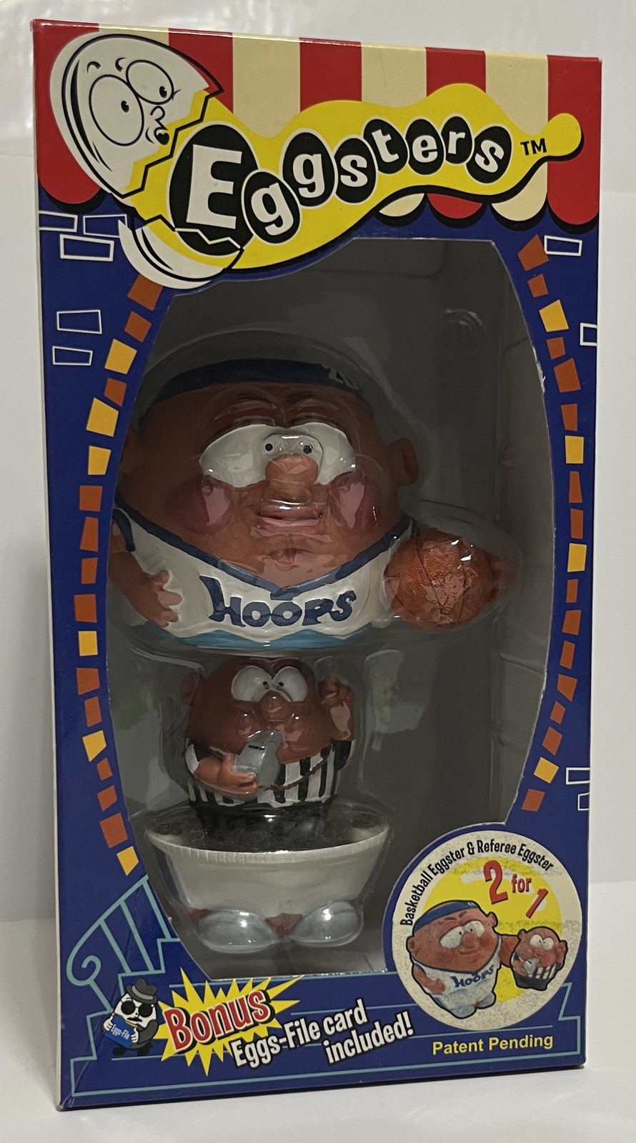 Eggsters Basketball Player & Referee Figurine Set 2003 GCI Collectible NIB