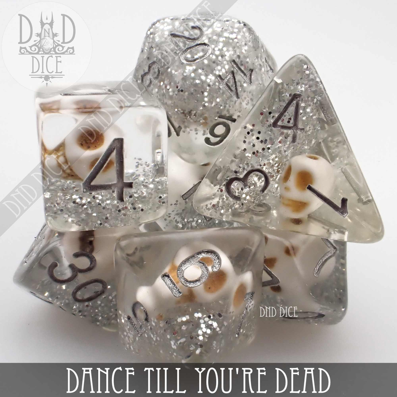 Dance Till You're Dead Dice Set Brand New by DnD Dice