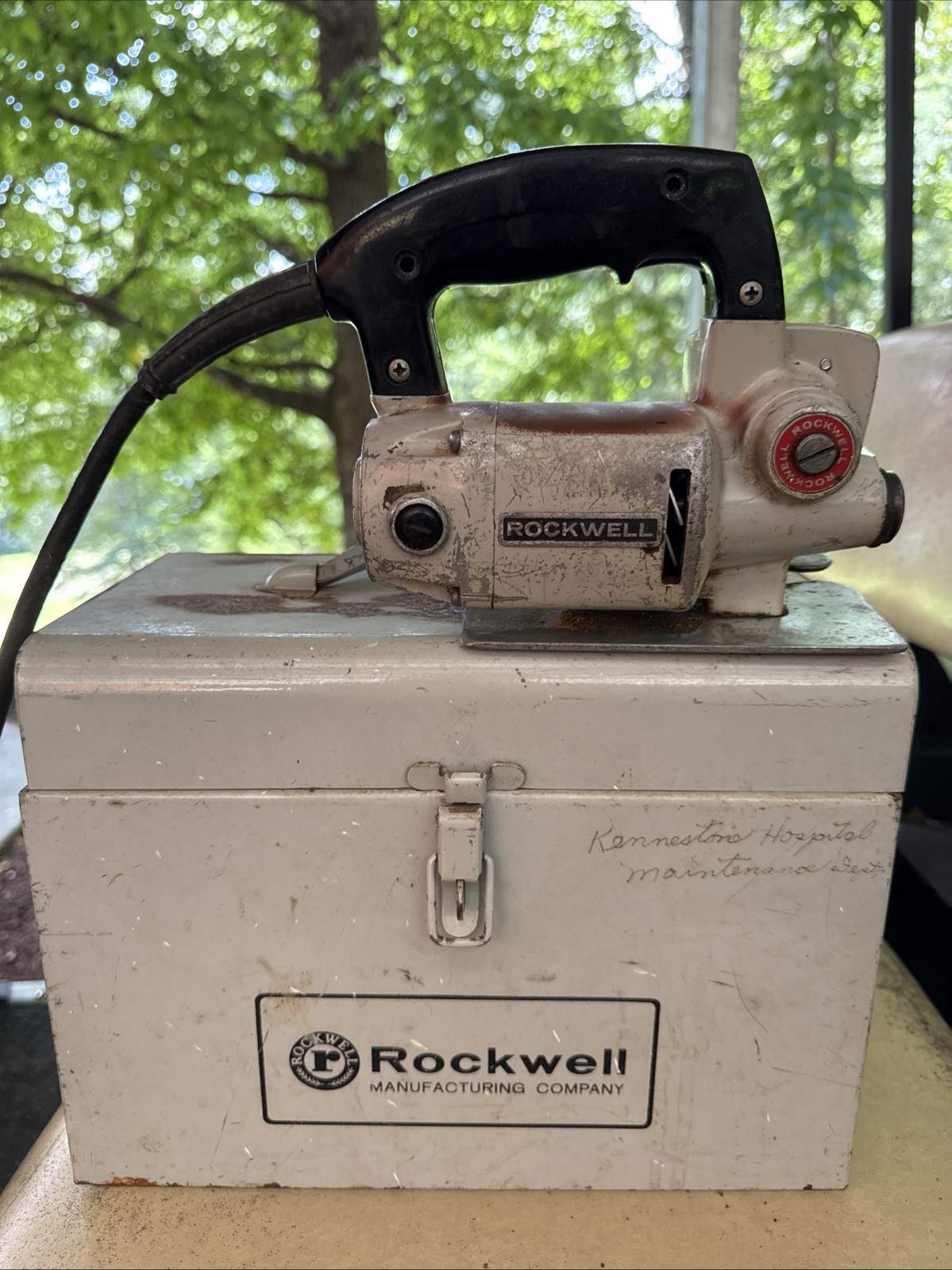 Vintage Rockwell 548 Bayonet Jig Saw Extra Heavy Duty 115V w/Metal Case & Blade